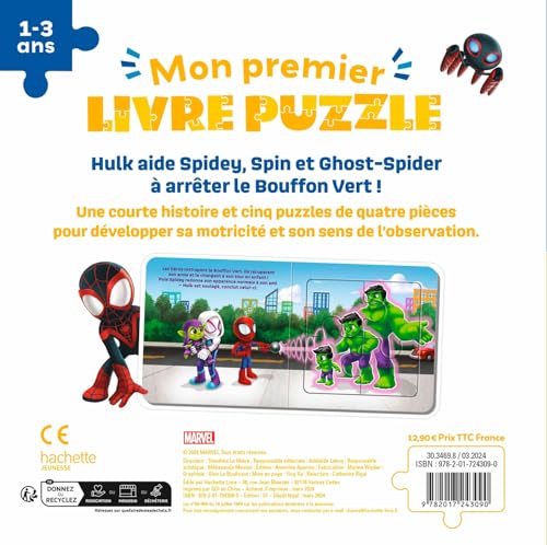 marvel-spidey-et-ses-amis-mon-premier-livre-puzzle-b-b-4-pi-ces image 5