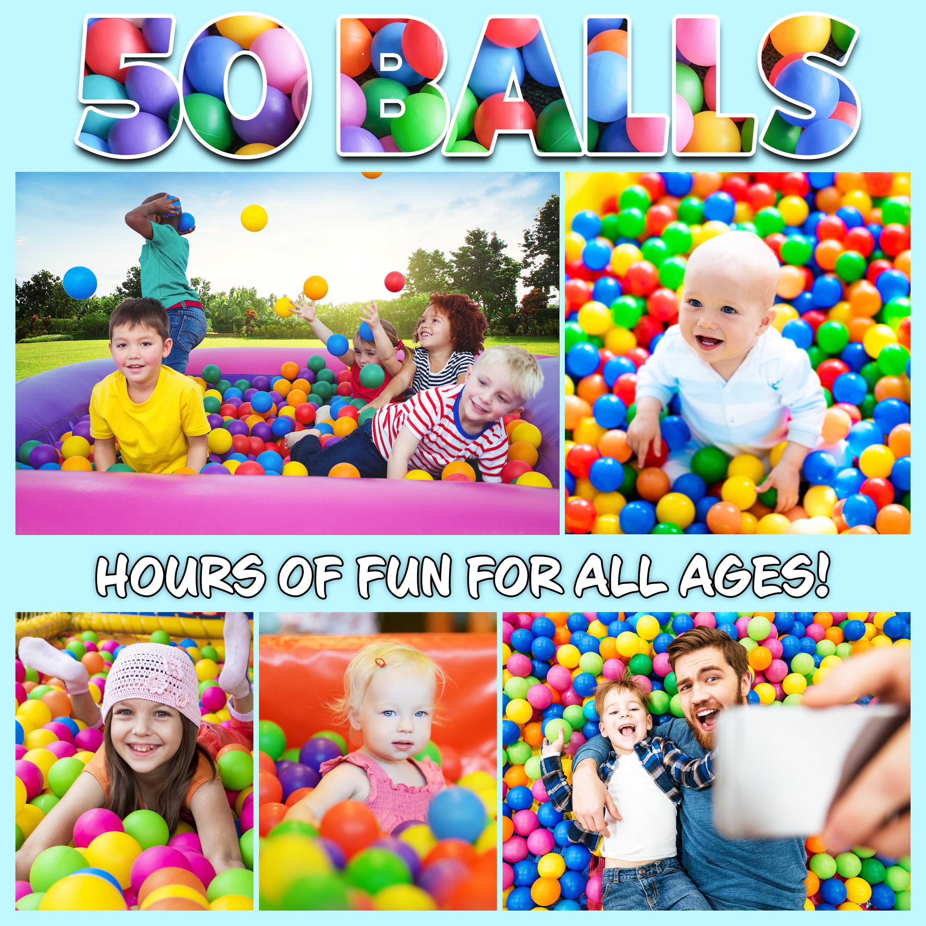 get-trend-lot-50-balles-piscine-balles-enfant-6-cm-couleurs image 5