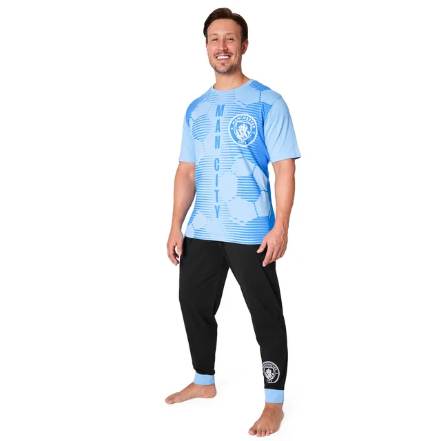 manchester-city-pyjama-homme-bleu-noir-coton-ensemble image 1