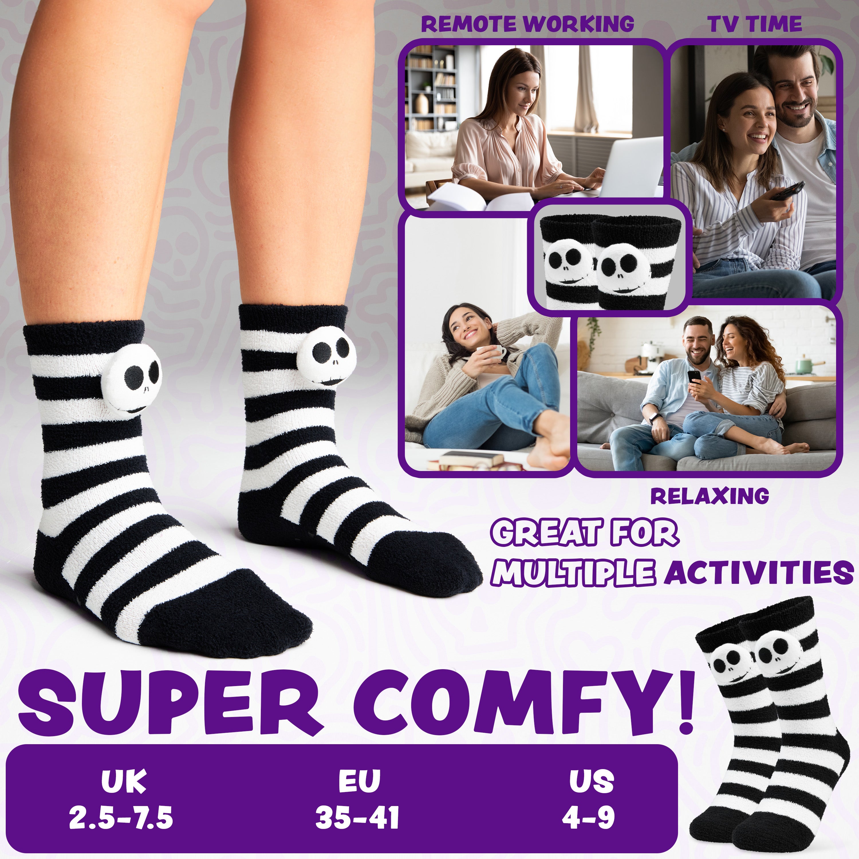 disney-jack-skellington-chaussettes-pilou-femme-antid-rapantes image 6