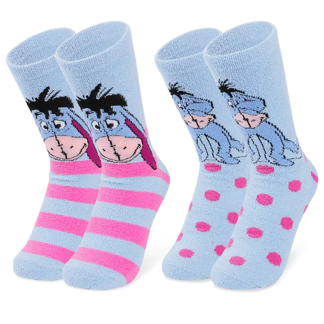 disney-chaussettes-pilou-femme-lot-2-bourriquet-antid-rapantes image 1
