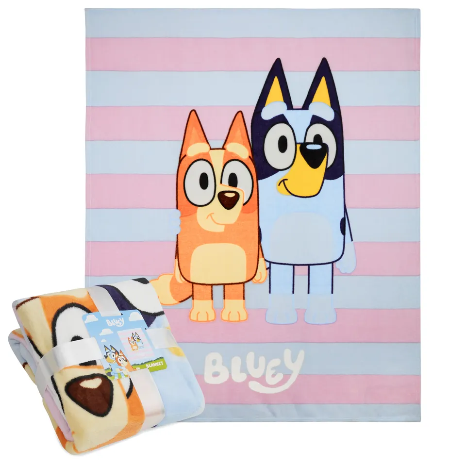 bluey-plaid-polaire-enfant-150x130-cm-super-doux image 1