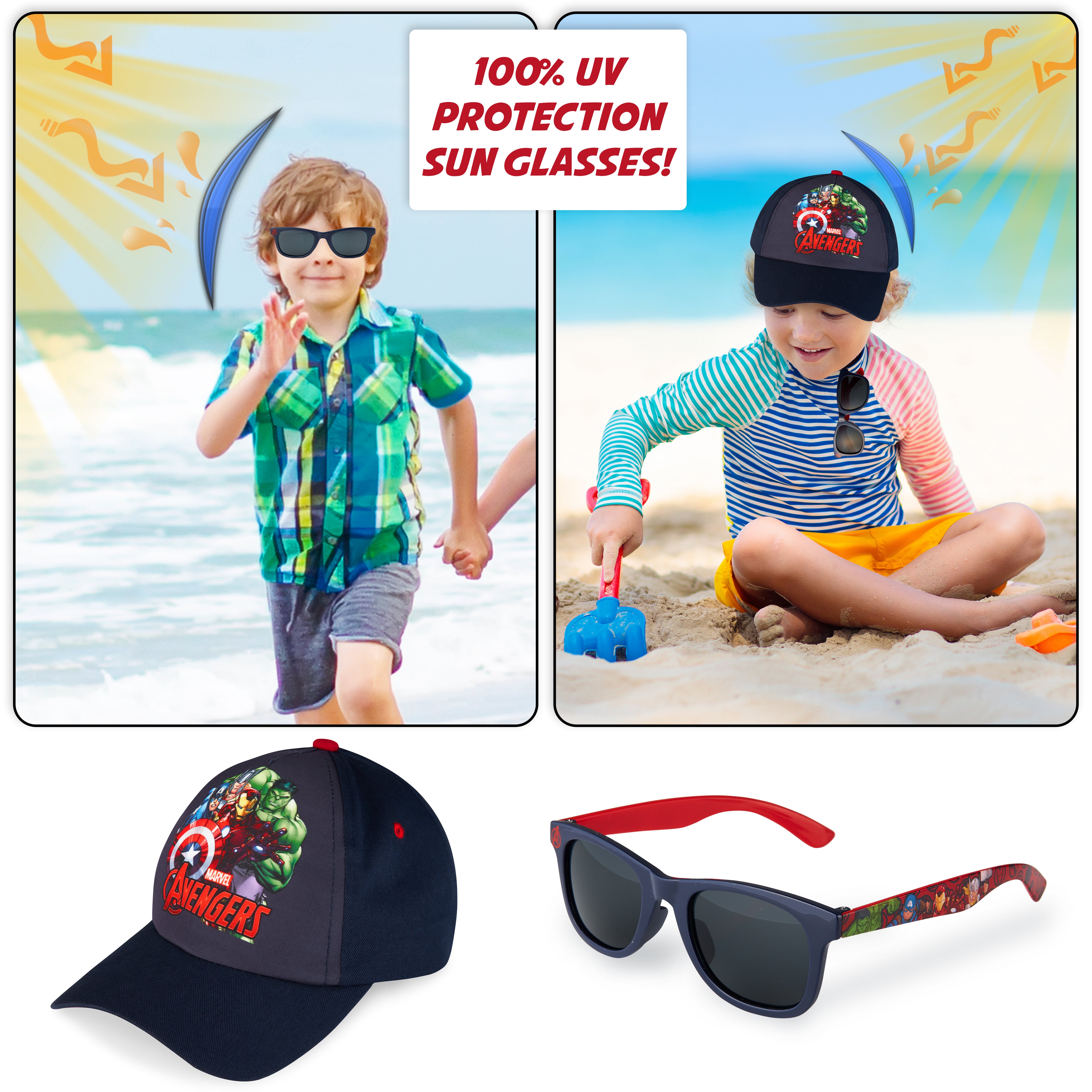 marvel-casquette-spiderman-lunettes-soleil-gar-on-set-t image 2