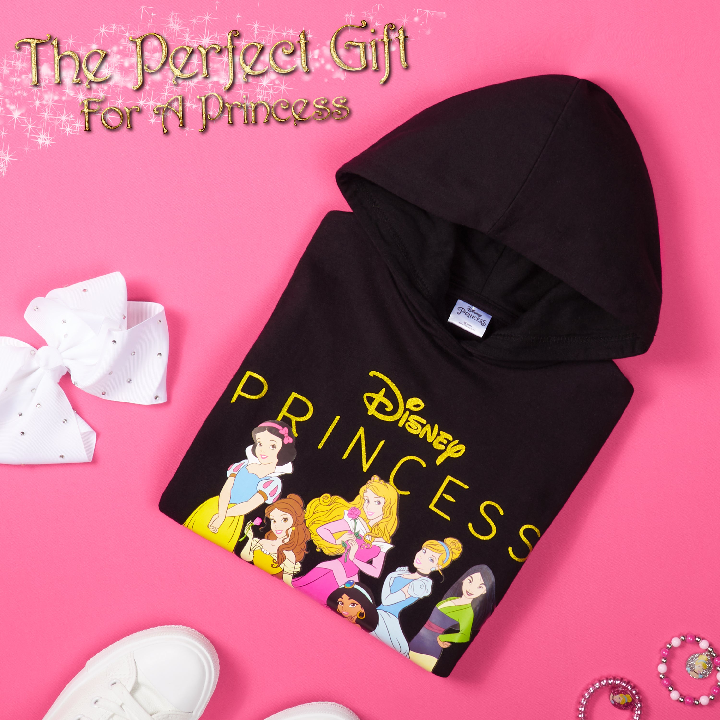 disney-princess-sweat-capuche-fille-coton-2-3-ans-hoodie image 2