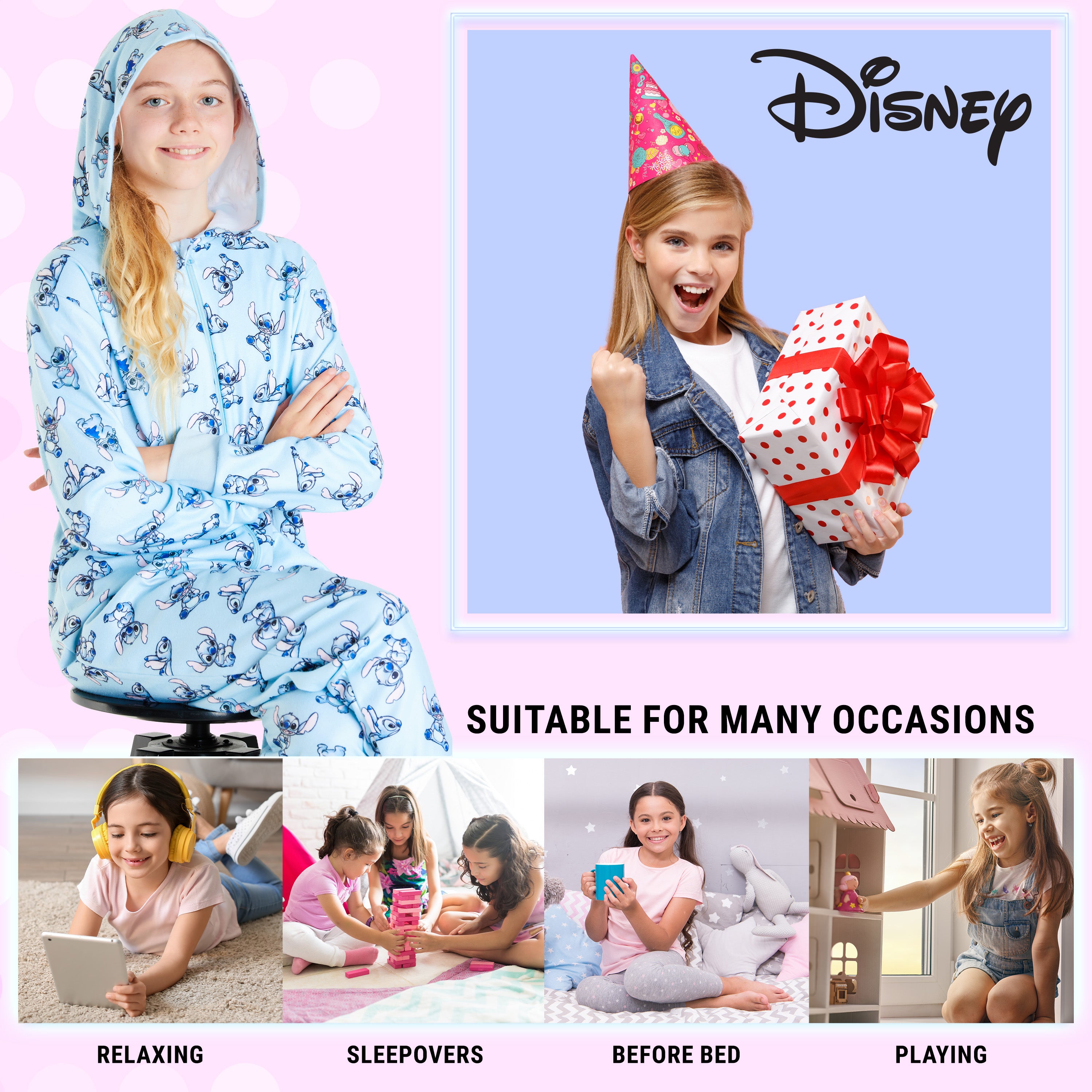 disney-stitch-grenouill-re-fille-polaire-zip-9-10-ans image 3