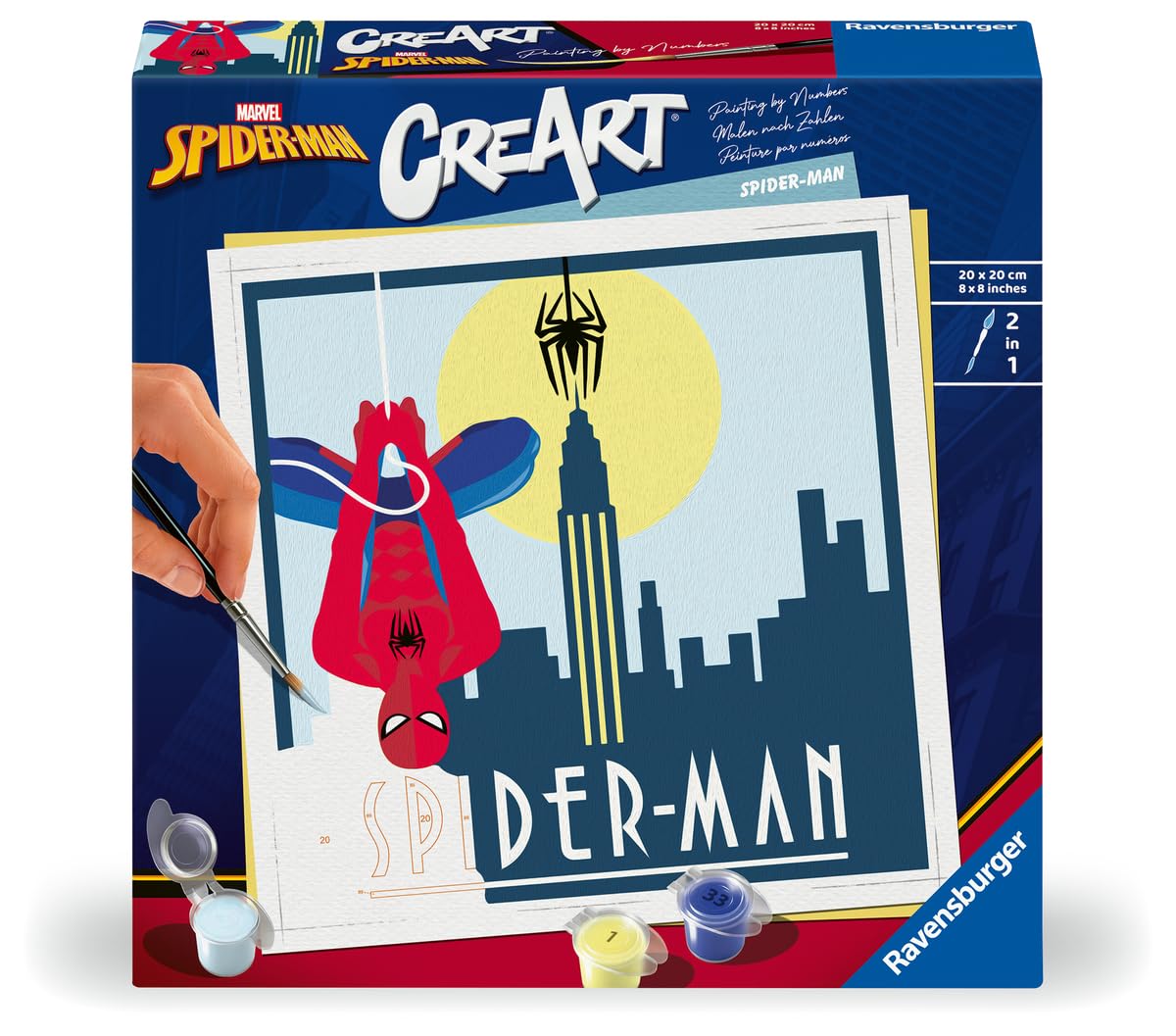 ravensburger-creart-spider-man-peinture-par-num-ros-20x20-23891 image 1