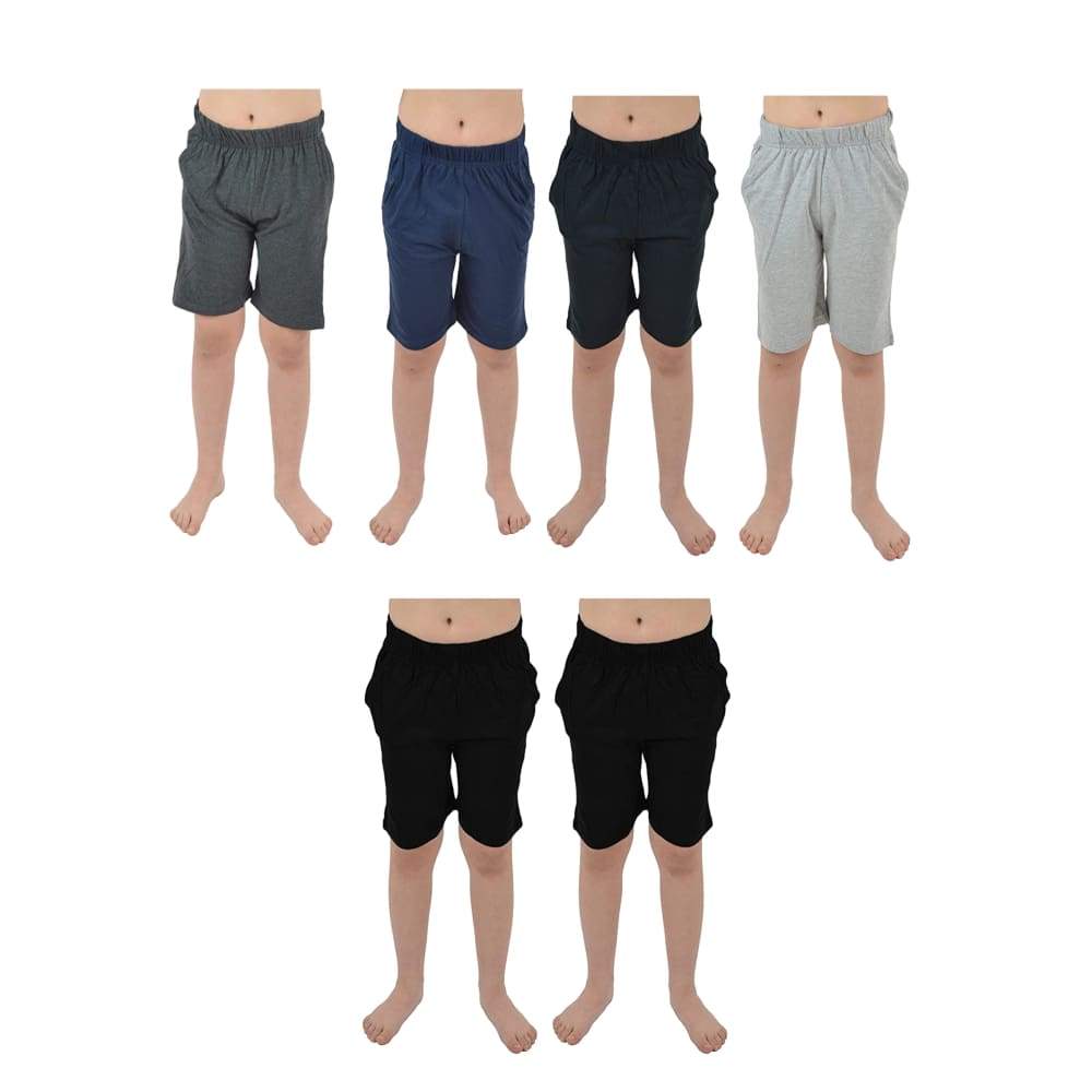 citycomfort-boys-short-gar-on-jersey-lot-2-charcoal-navy-poches image 1