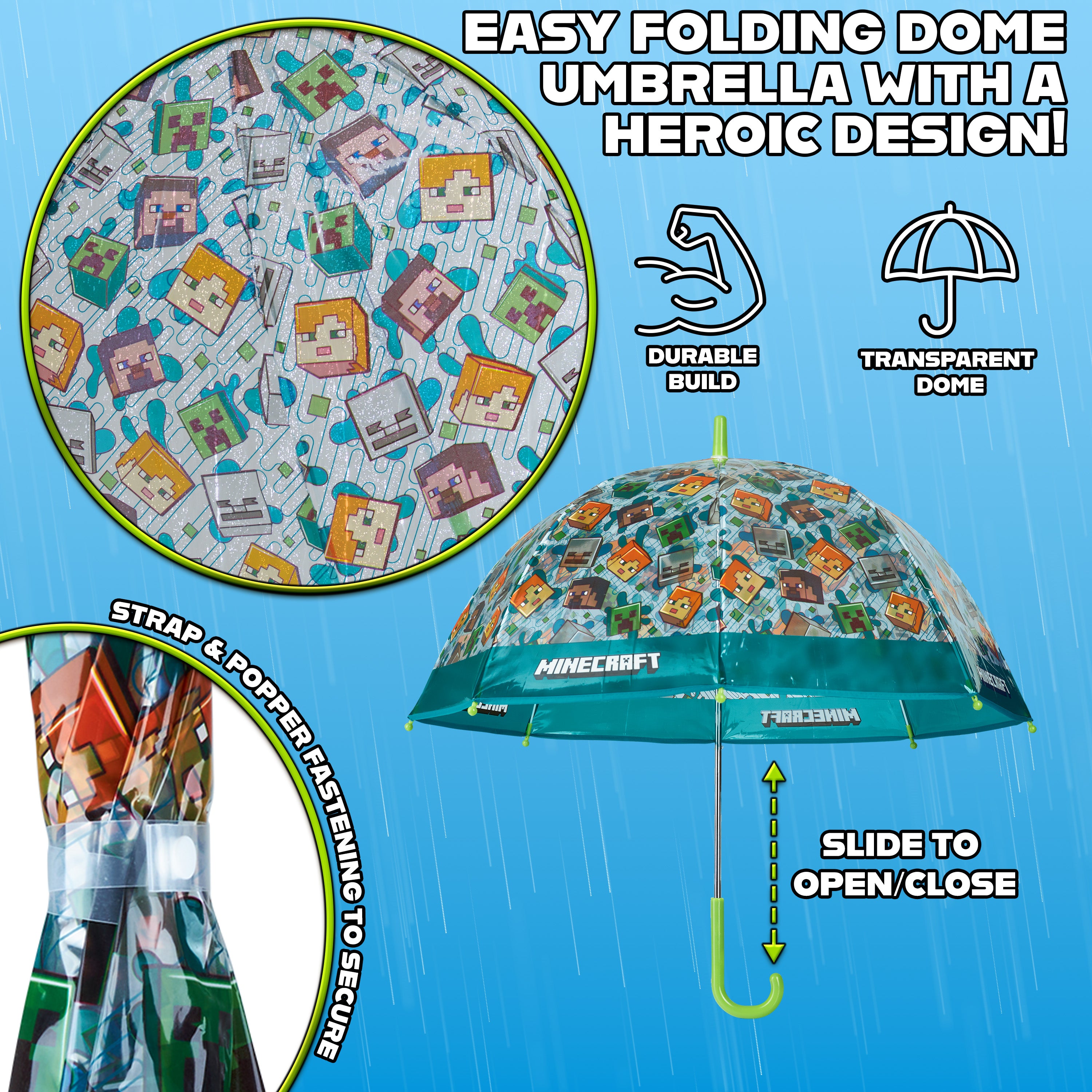 get-trend-boys-parapluie-enfant-minecraft-d-me-transparent image 5