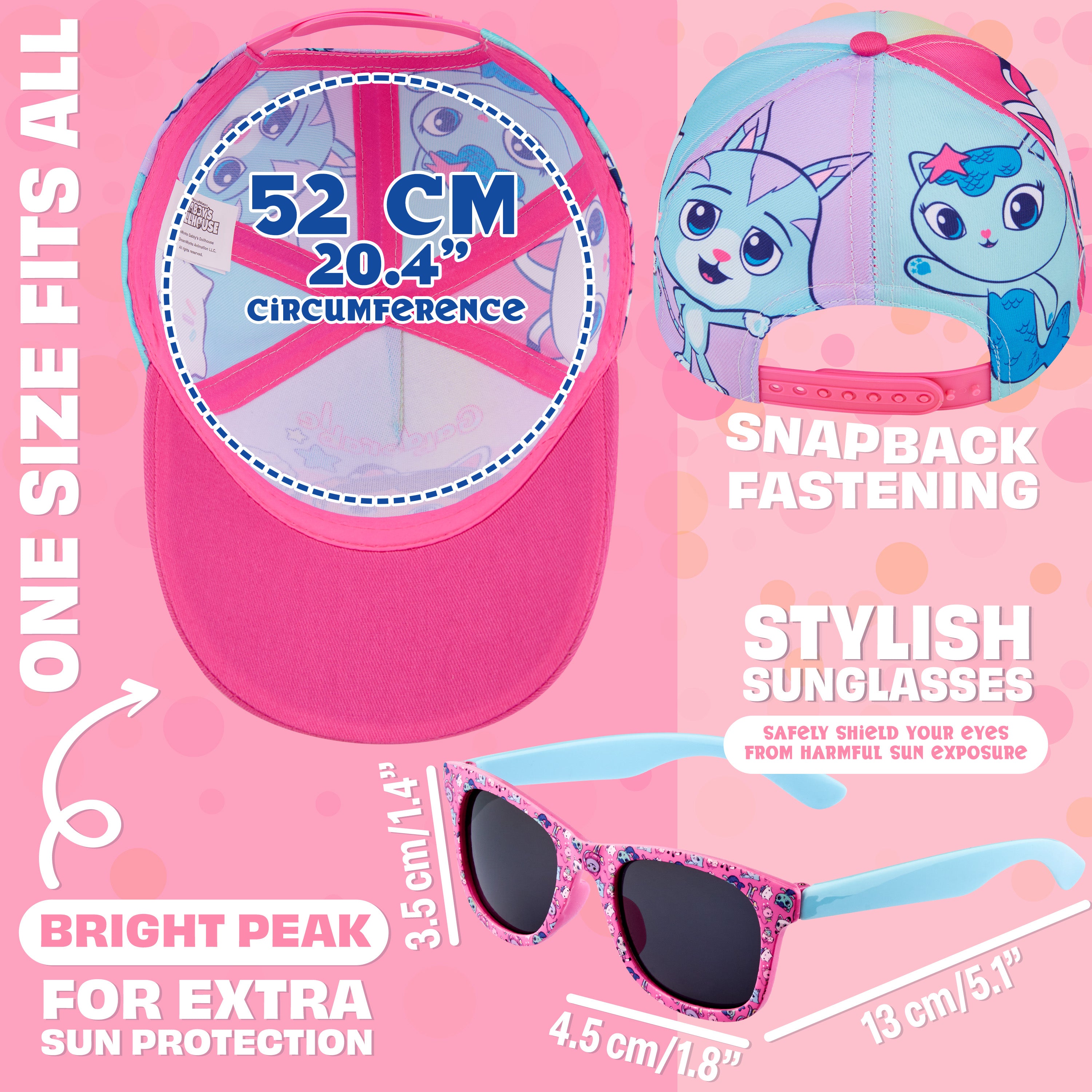 gabby-s-dollhouse-set-casquette-lunettes-fille-uv400 image 6