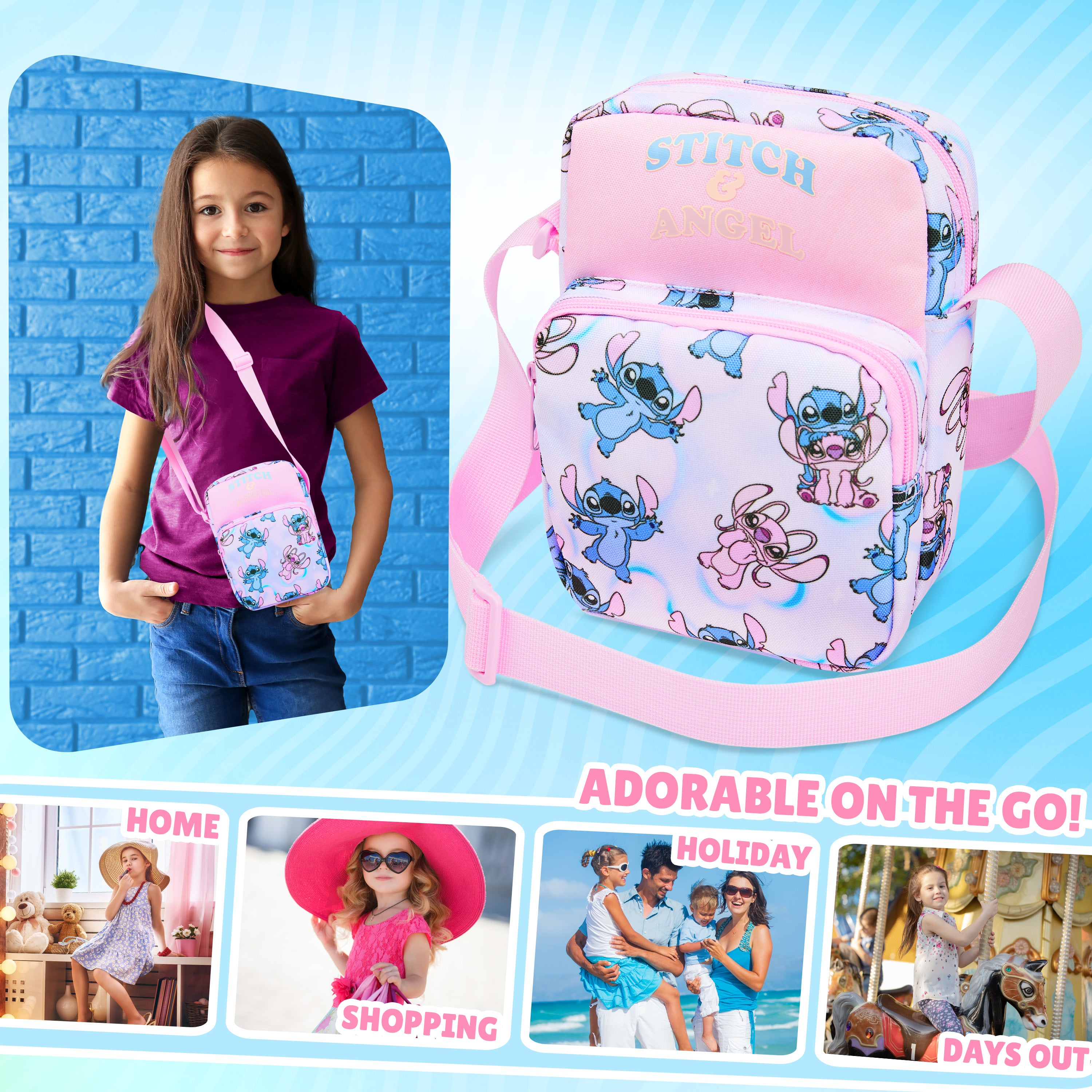 get-trend-disney-stitch-sac-bandouli-re-fille-sangle-r-glable image 2