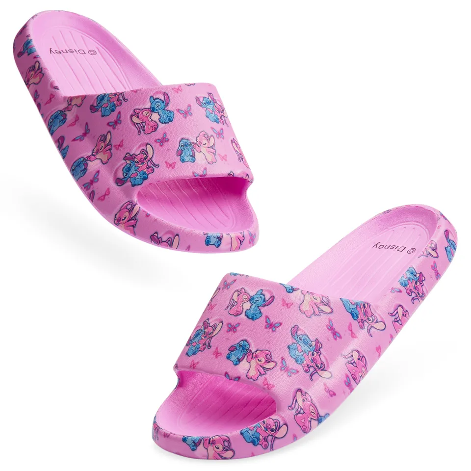 disney-stitch-claquettes-fille-piscine-rose-fuchsia image 1