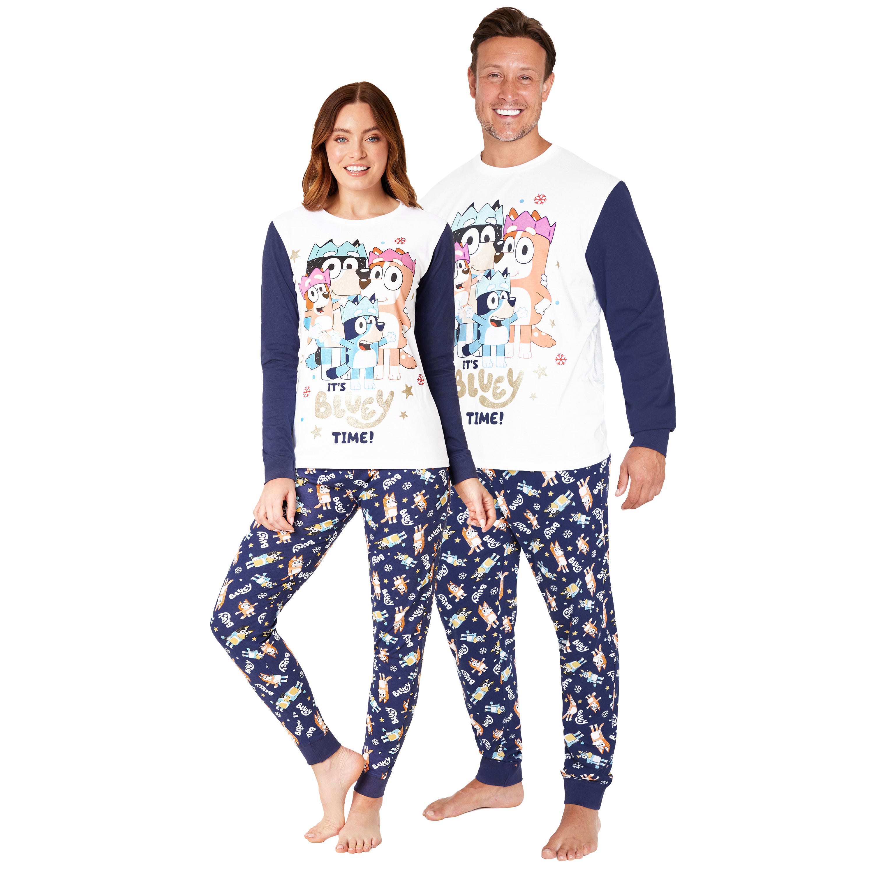 bluey-pyjama-famille-homme-taille-m-coton-no-l image 1