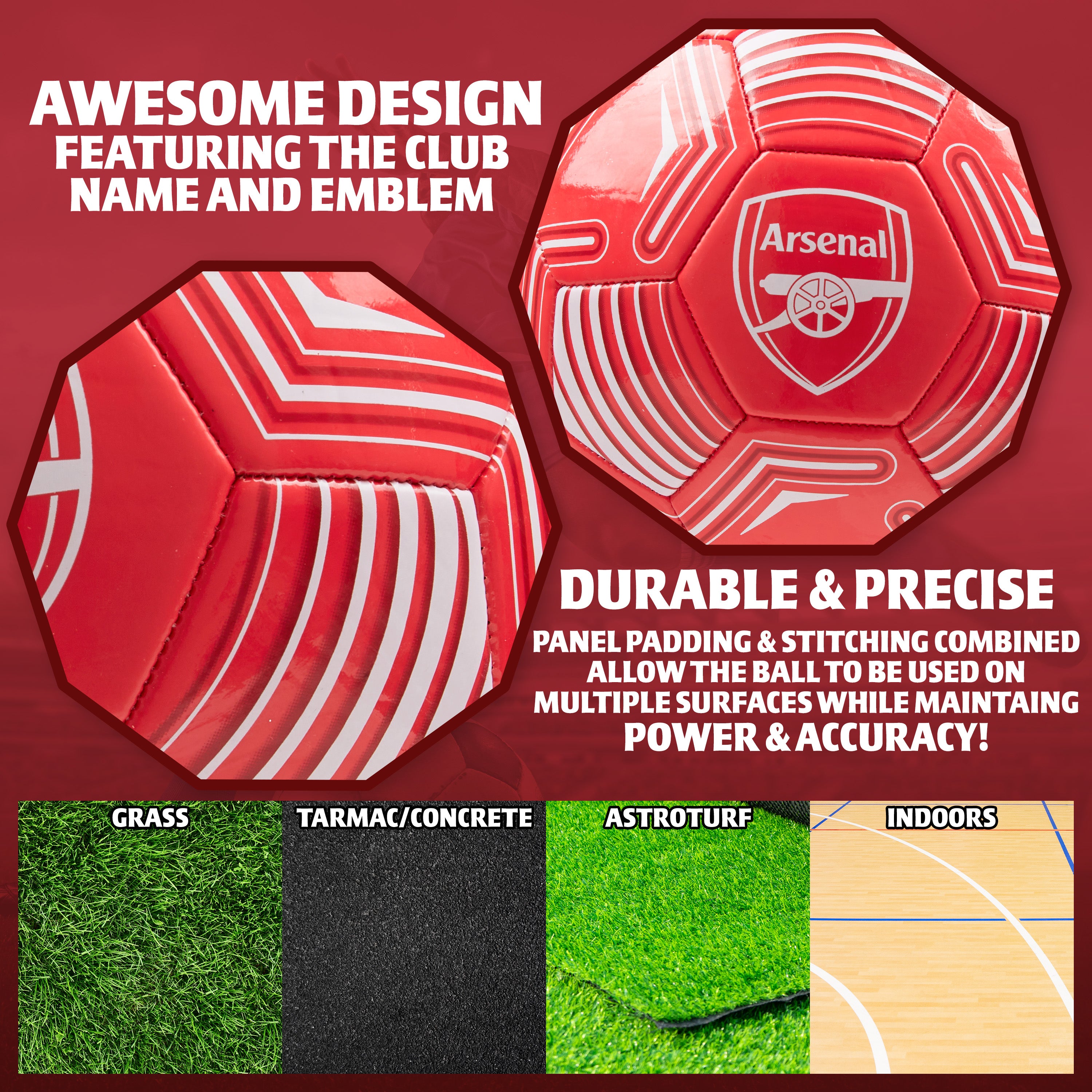 arsenal-fc-ballon-de-football-taille-3-officiel image 5