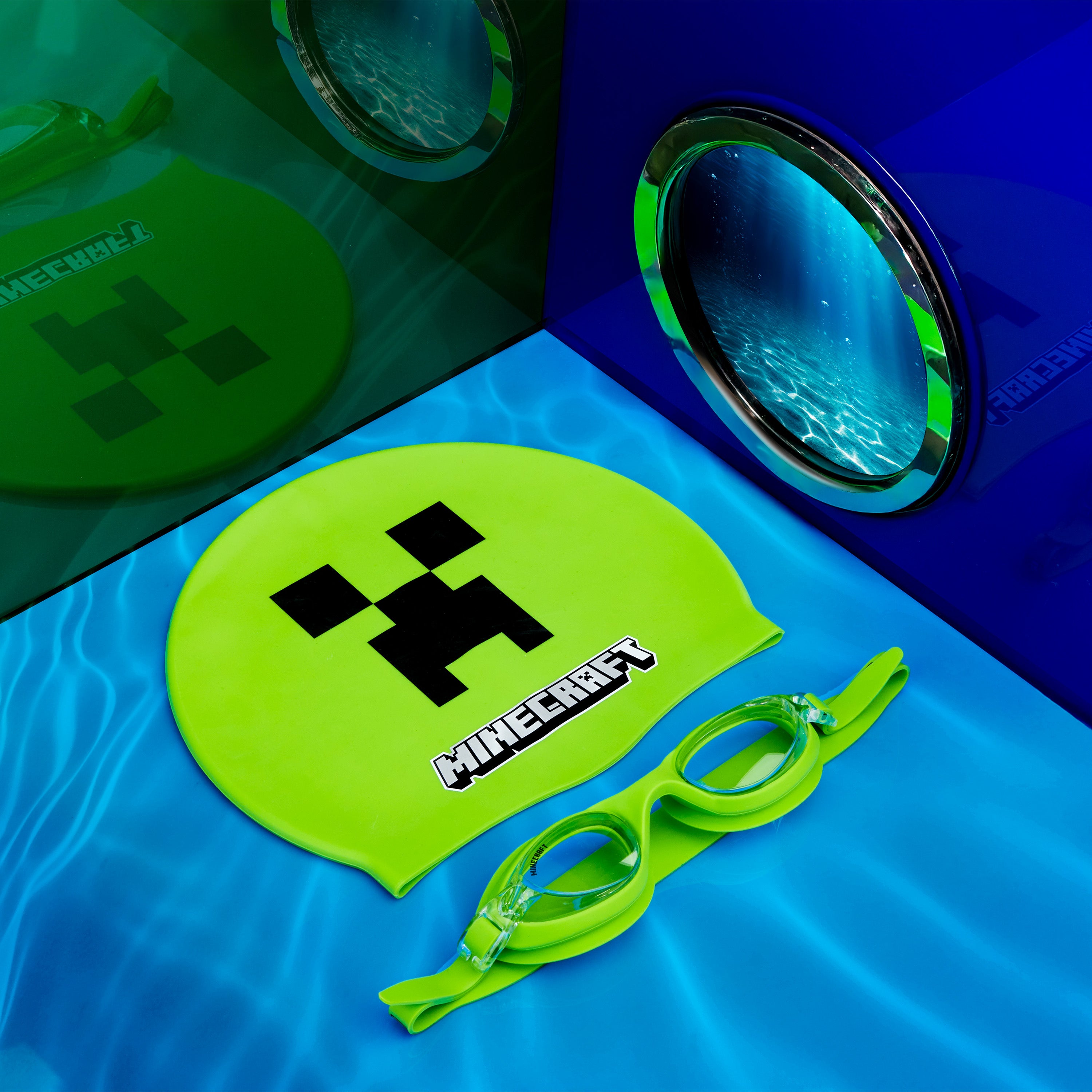minecraft-kit-natation-enfant-lunettes-bonnet-anti-bu-e-uv image 5