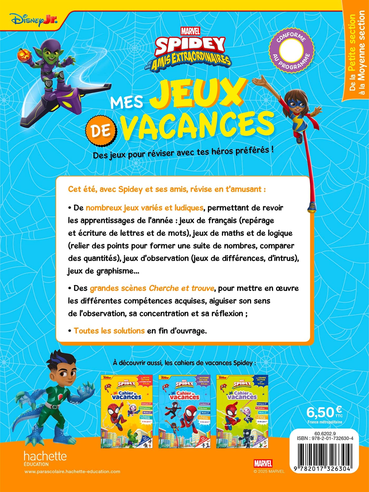 marvel-spidey-jeux-de-vacances-ps-ms-cahier-2026-enfant image 2