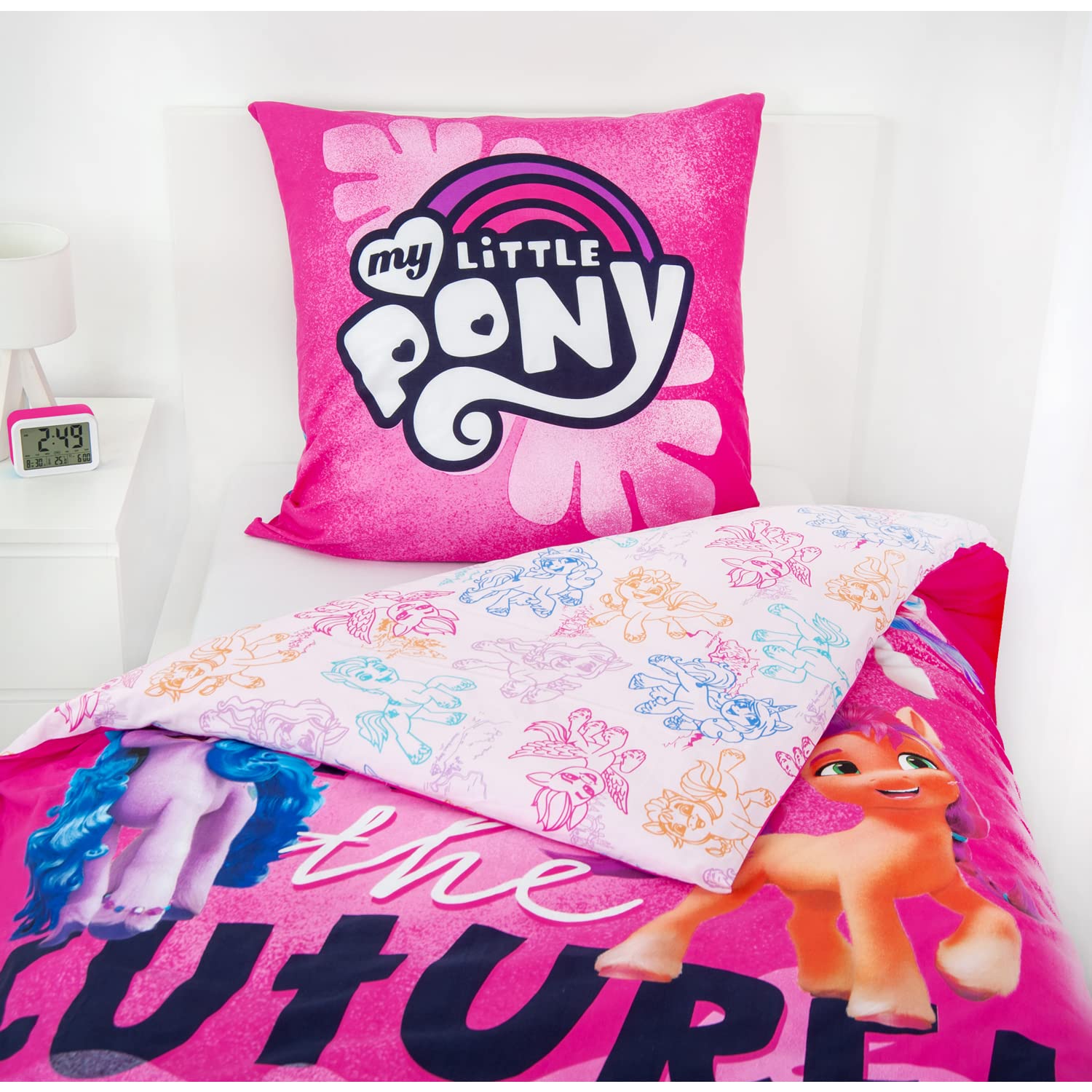 my-little-pony-herding-parure-de-lit-coton-rose-135x200-cm image 5