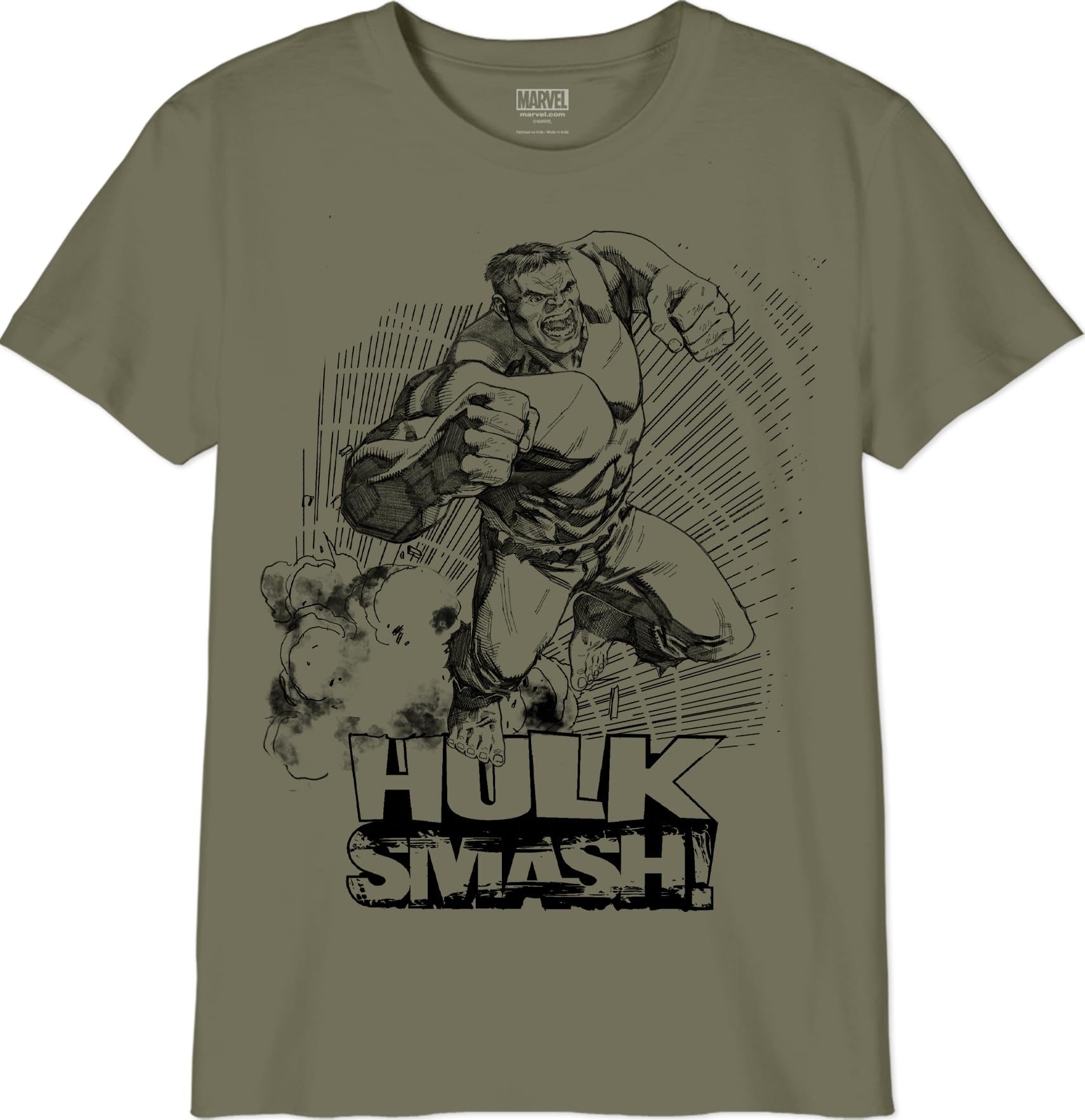 marvel-t-shirt-gar-on-gris-m-lange-coton-hulk-lot-1 image 6