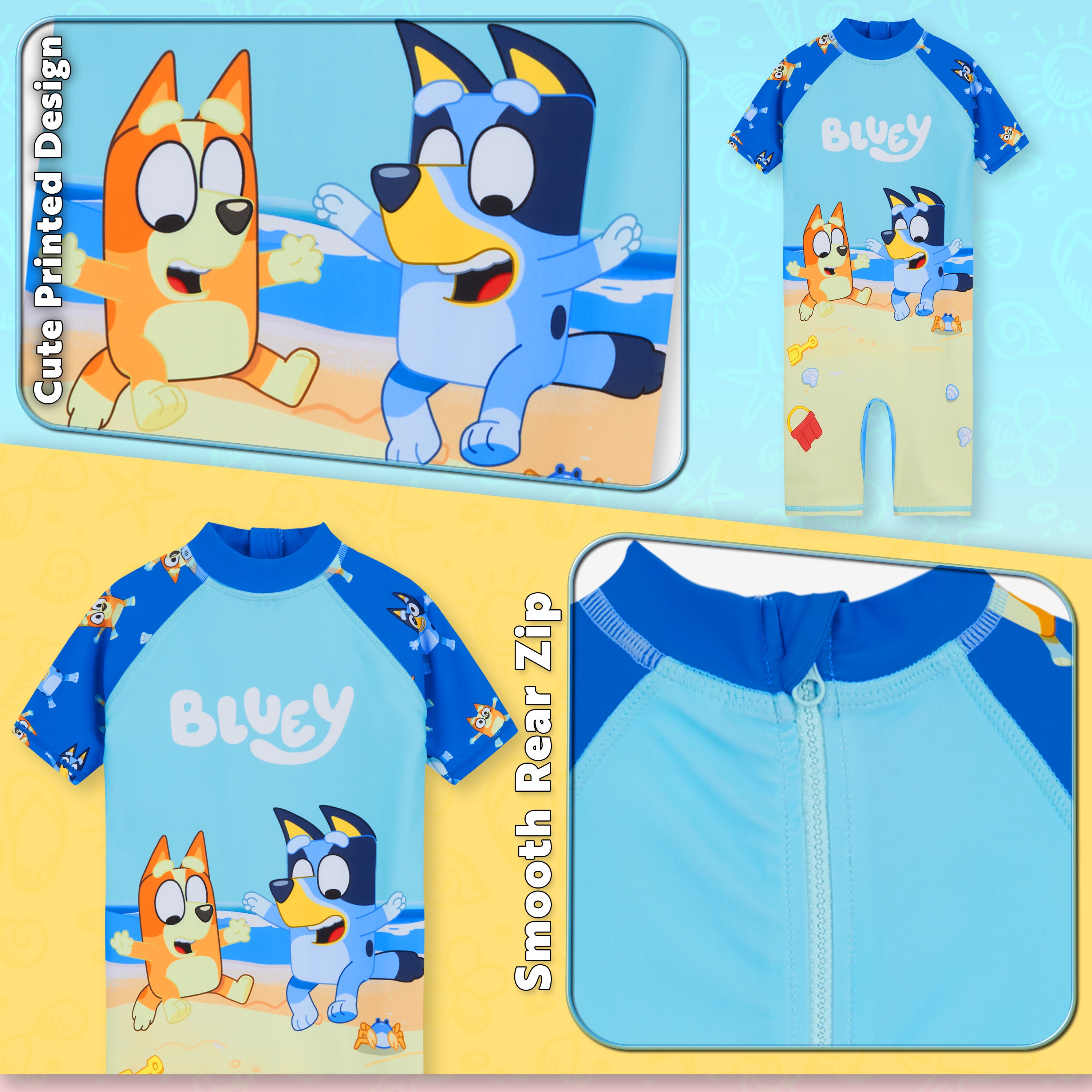 bluey-maillot-de-bain-fille-1-pi-ce-manches-5-6-ans image 5