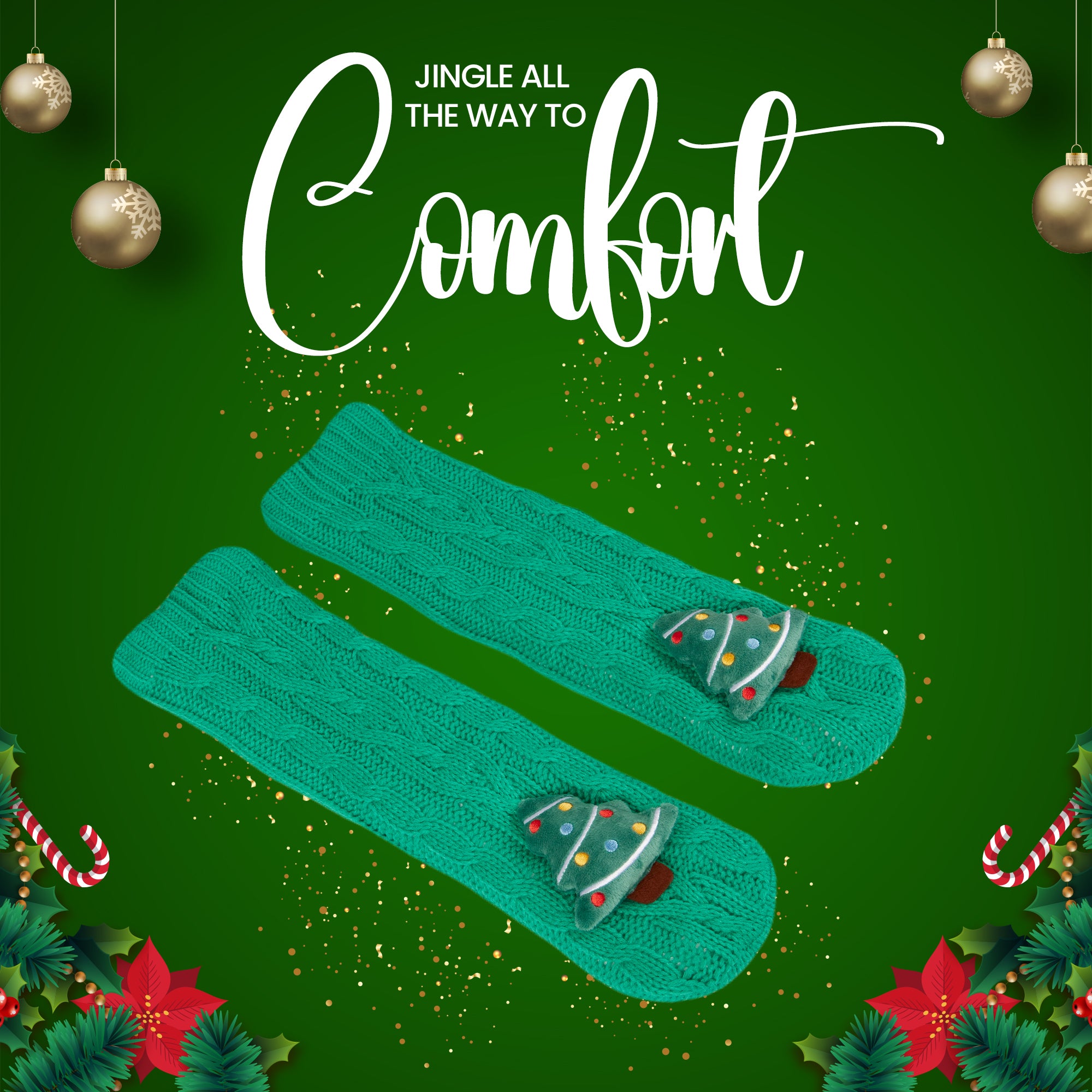 citycomfort-sapin-chaussettes-pilou-femme-noel-antidesrapantes image 5