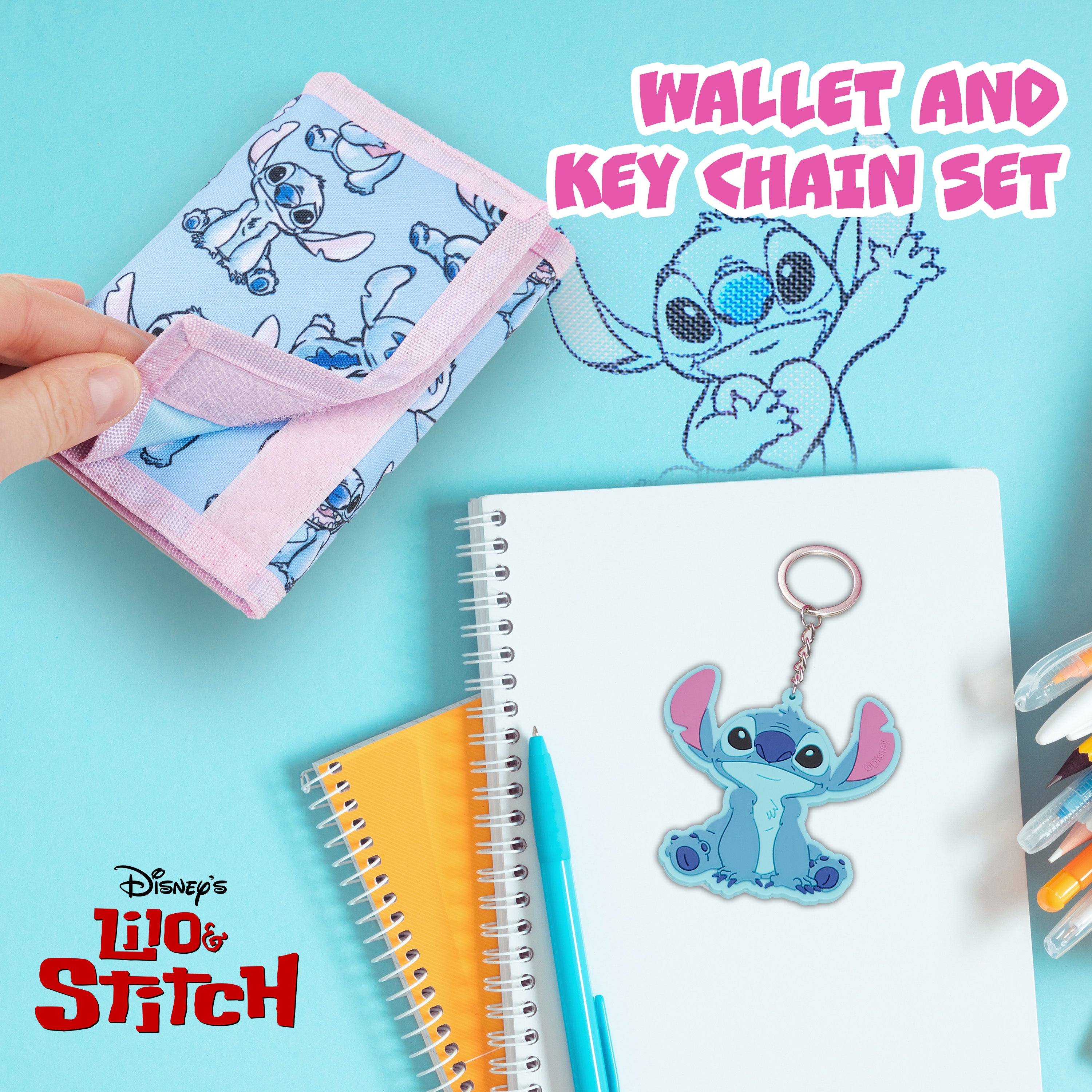 disney-stitch-portefeuille-enfant-bleu-porte-cl-s image 4