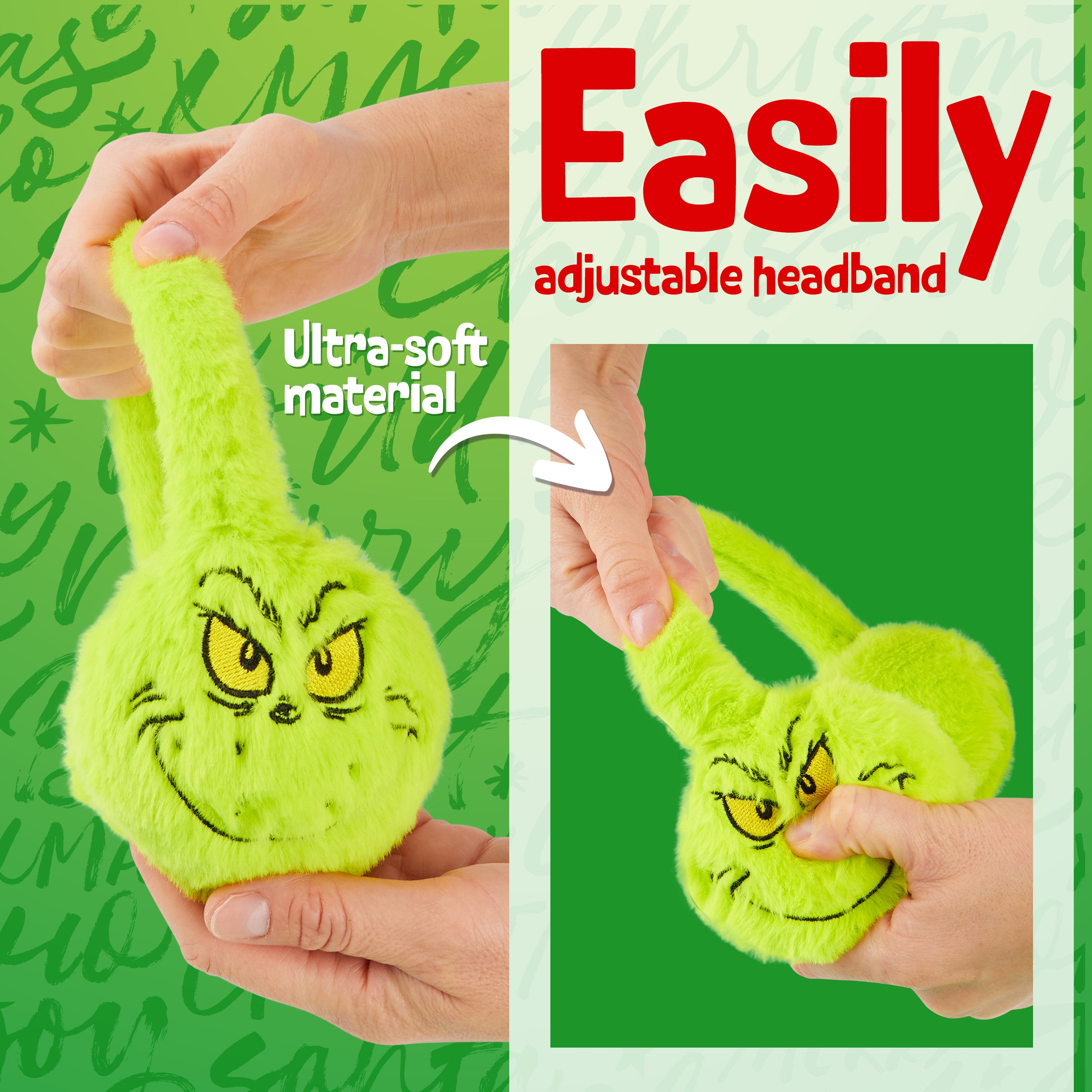 grinch-cache-oreilles-femme-peluche-verte-r-glable image 6