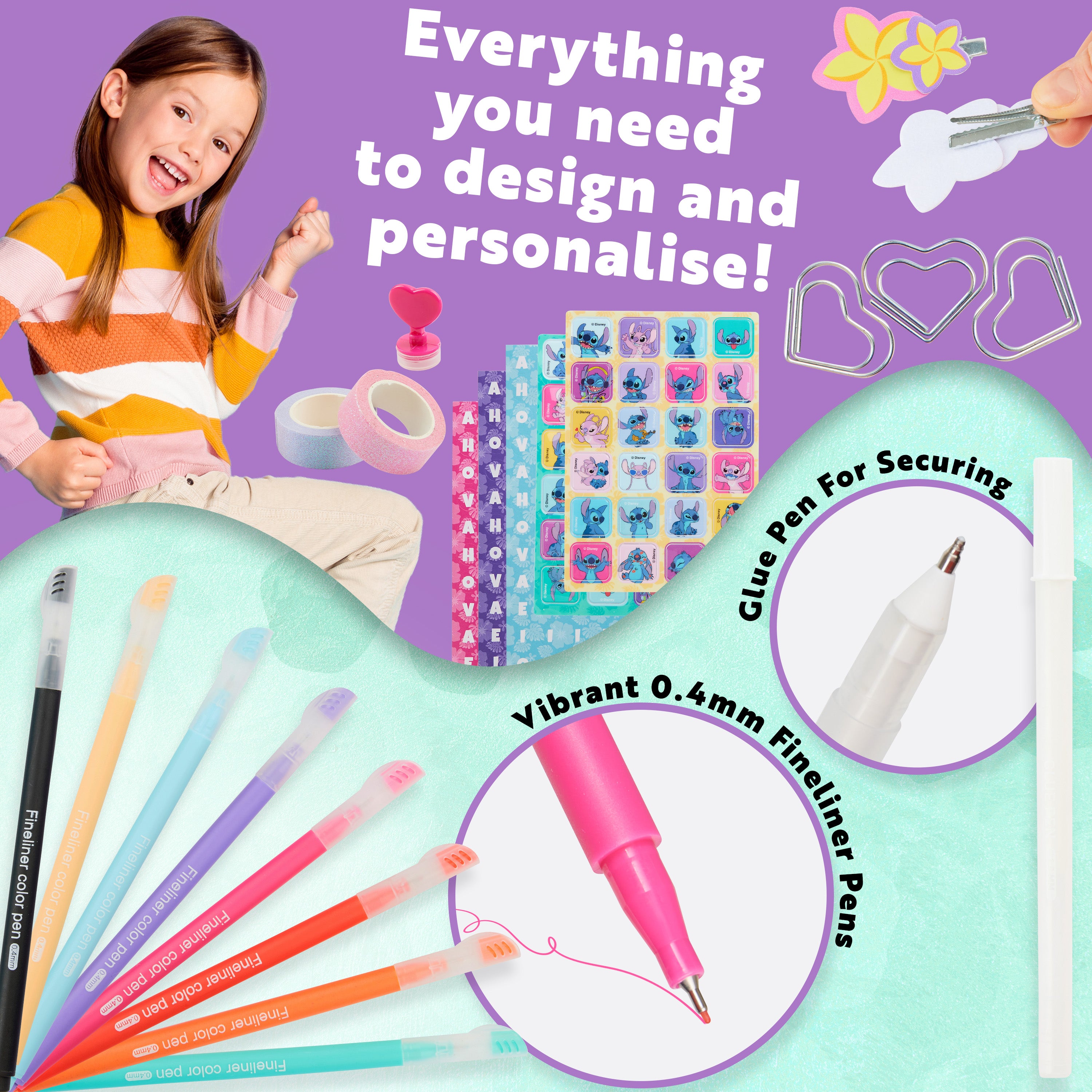 disney-stitch-kit-journal-diy-a5-stickers-et-stylos image 4