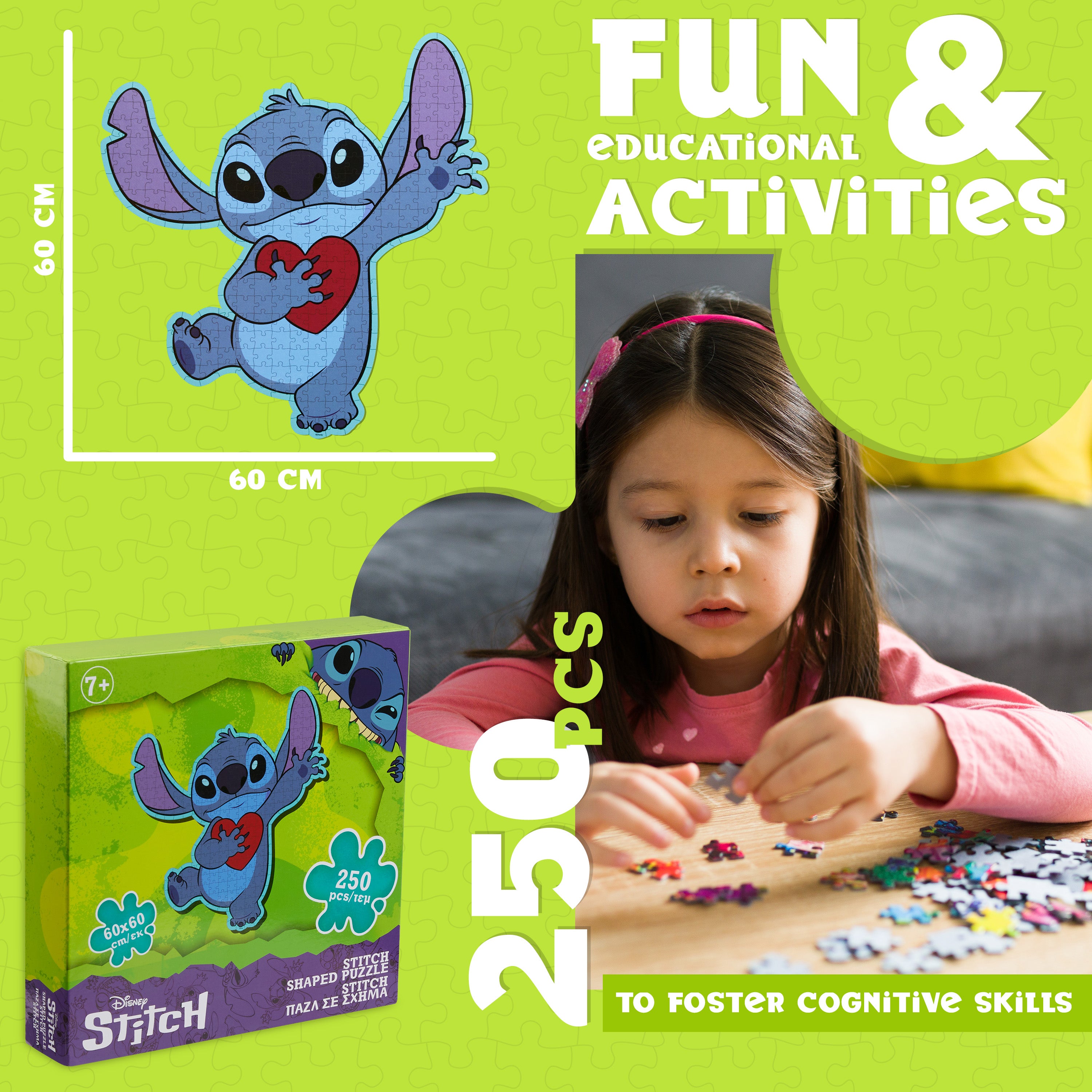 disney-stitch-puzzle-250-pi-ces-forme-stitch-7-ans-et-plus image 6