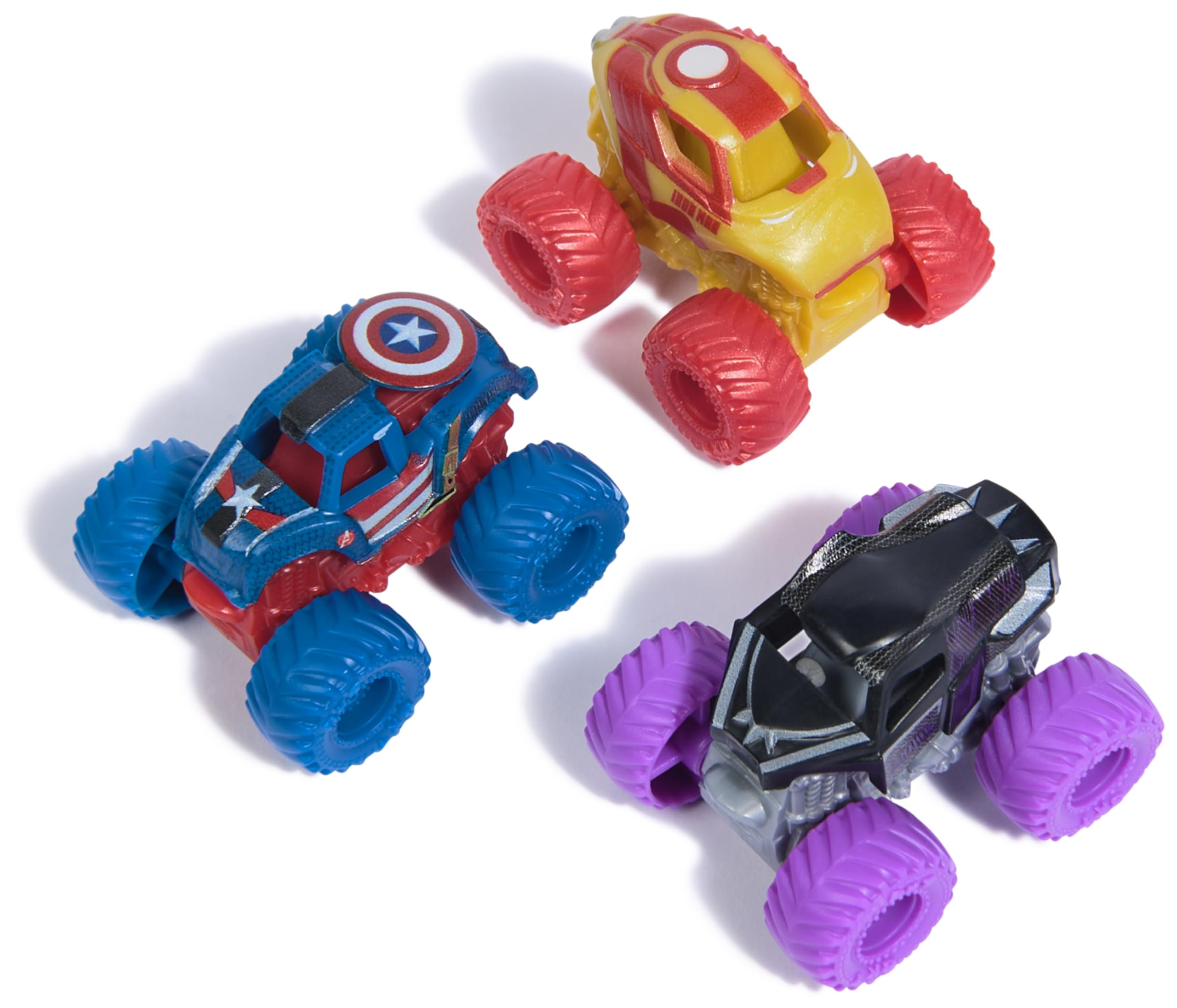 monster-jam-marvel-minis-1-87-monster-trucks-m-tal-coffret-3-al-atoire image 2
