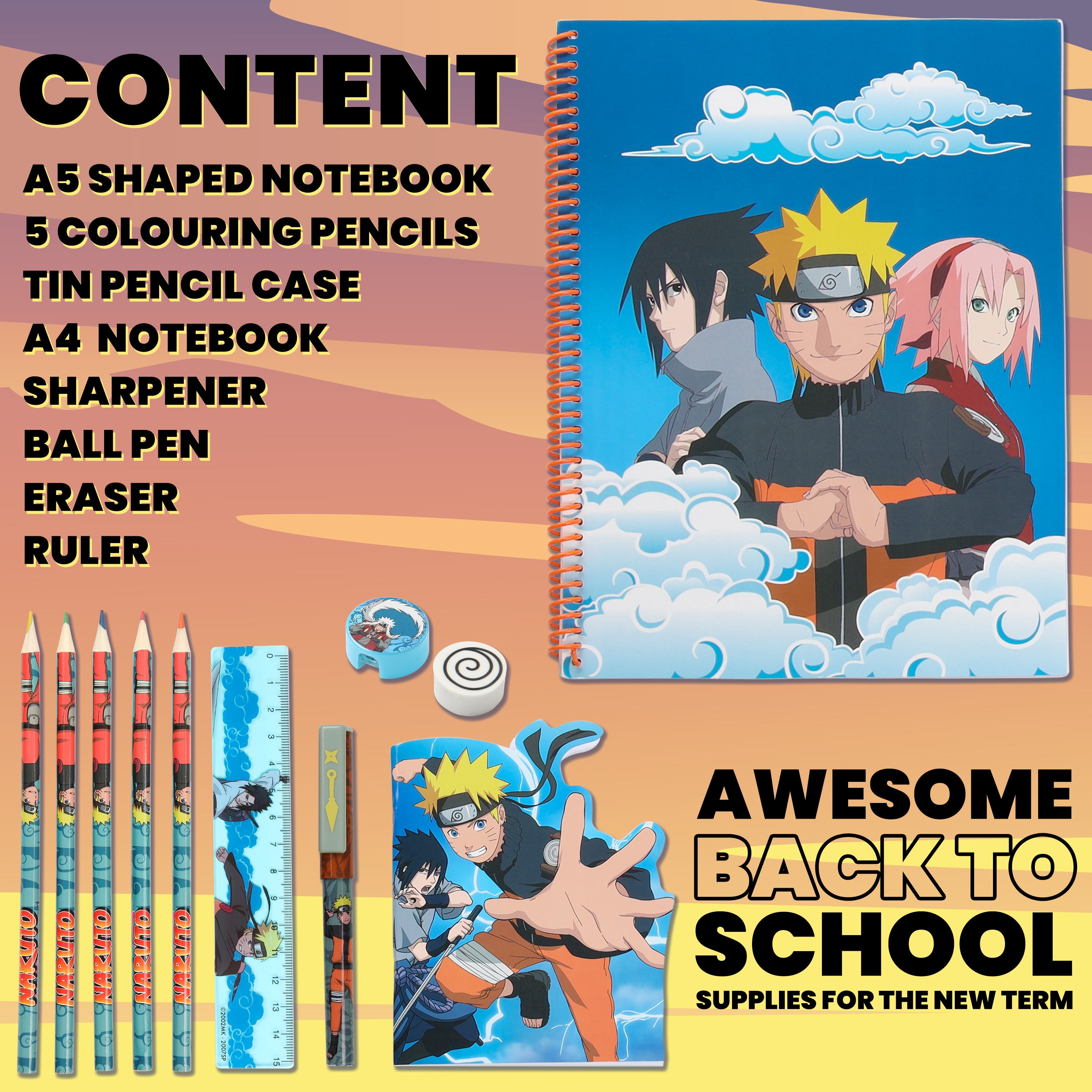 get-trend-school-supplies-naruto-kit-papeterie-trousse-carnets image 6