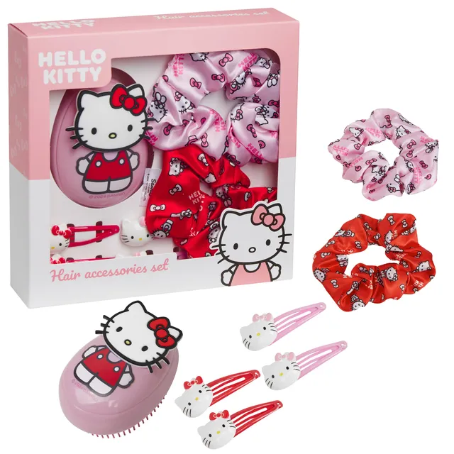 hello-kitty-brosse-d-m-lante-cheveux-rose-coffret-7-pi-ces image 1