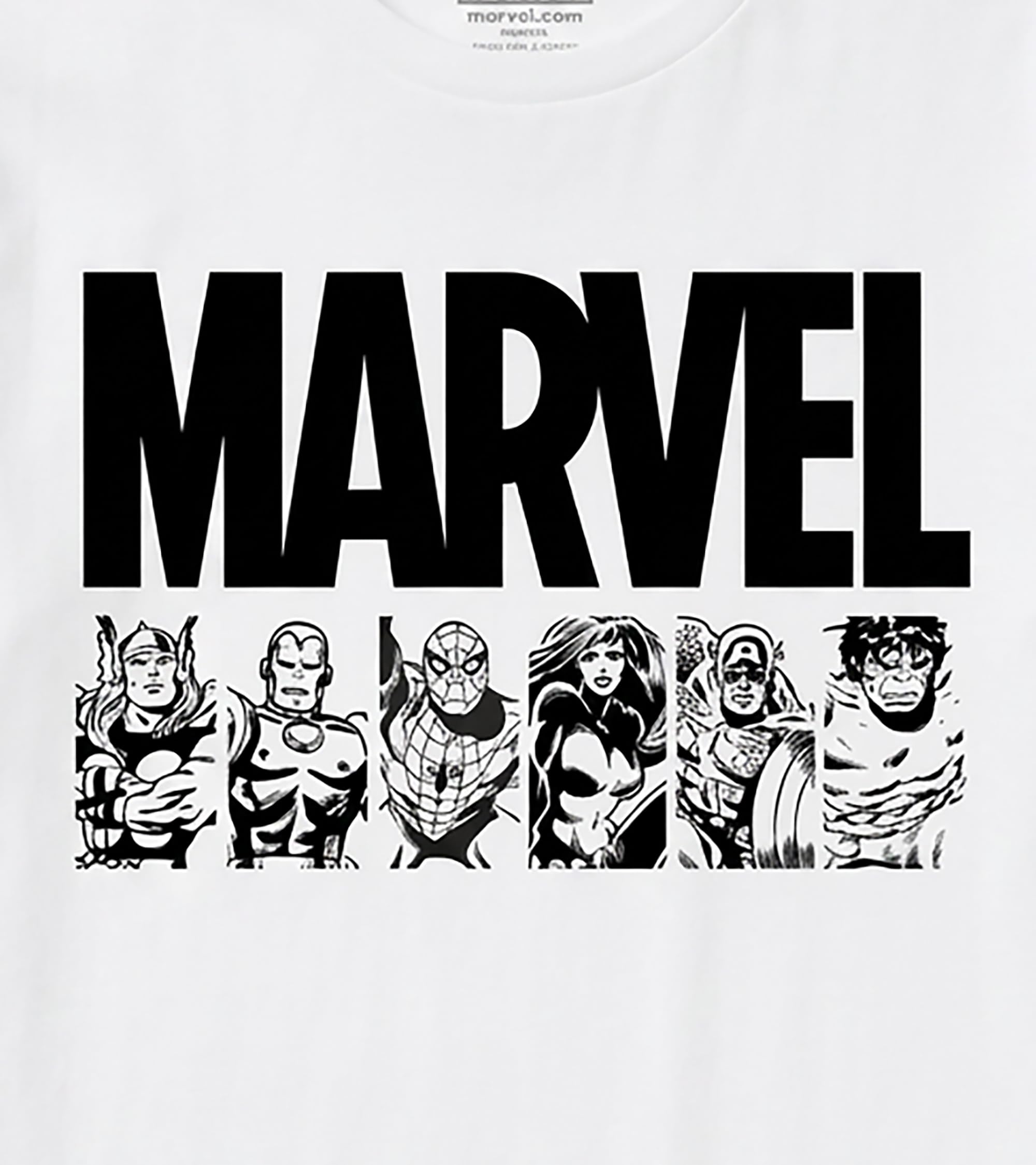 marvel-t-shirt-gar-on-blanc-6-ans-coton-lot-1 image 2