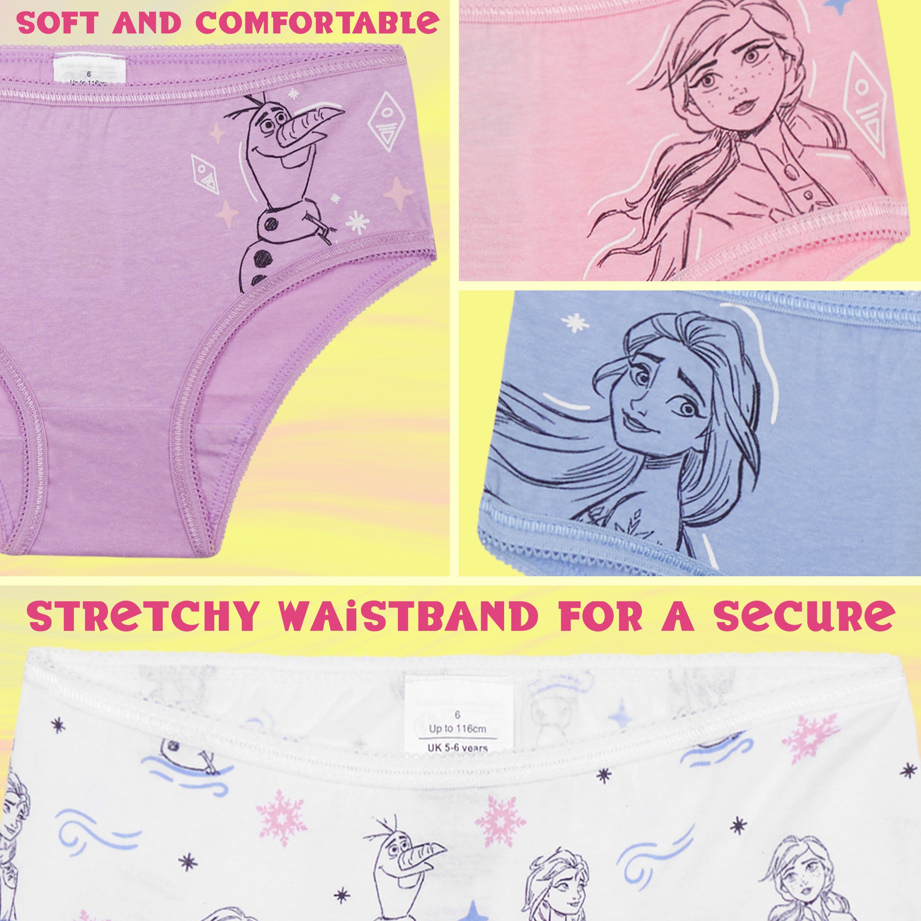 frozen-culotte-fille-lot-respirant-2-10-ans-reine-des-neiges image 4
