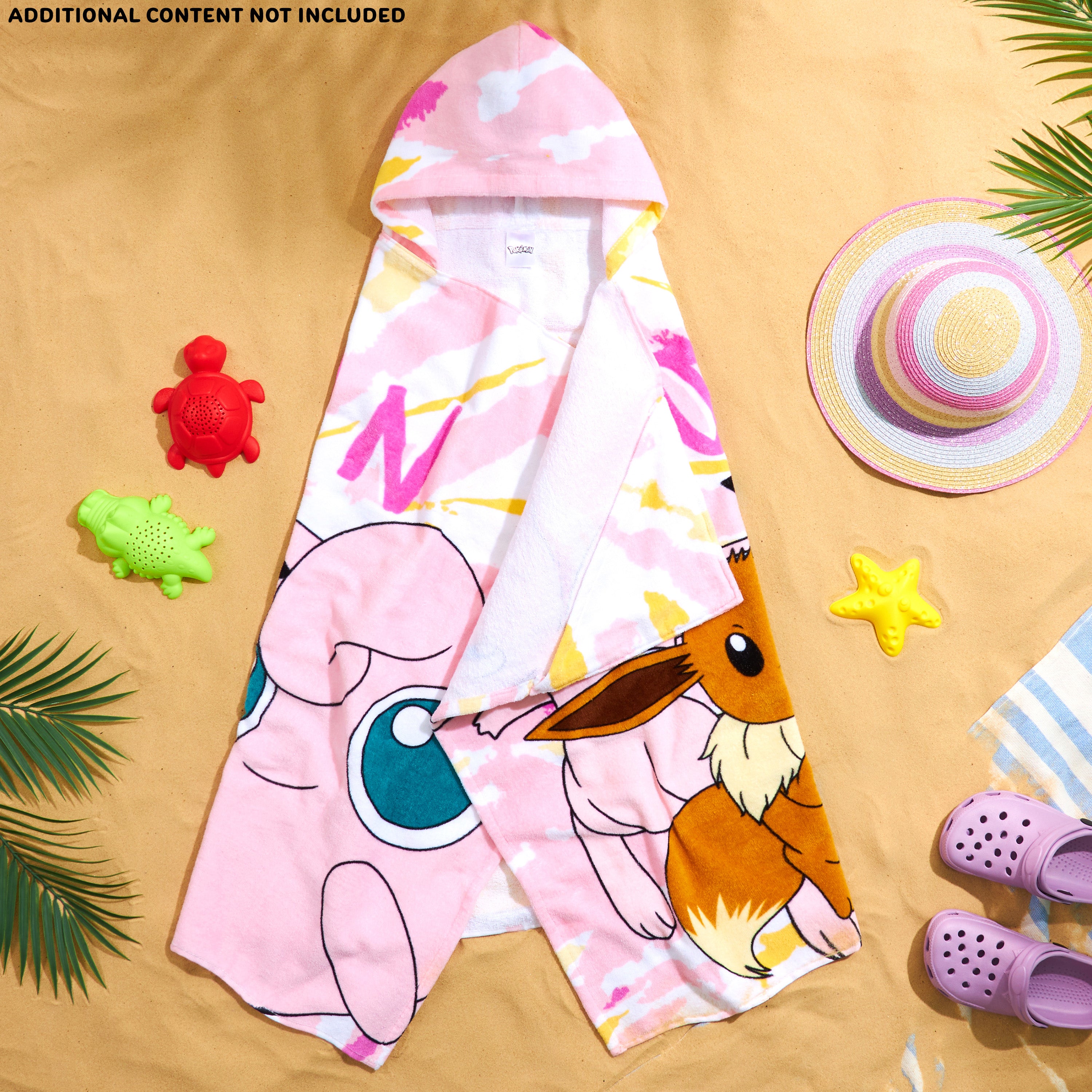 pok-mon-poncho-serviette-capuche-rose-enfant-6-14-ans-absorbant image 4