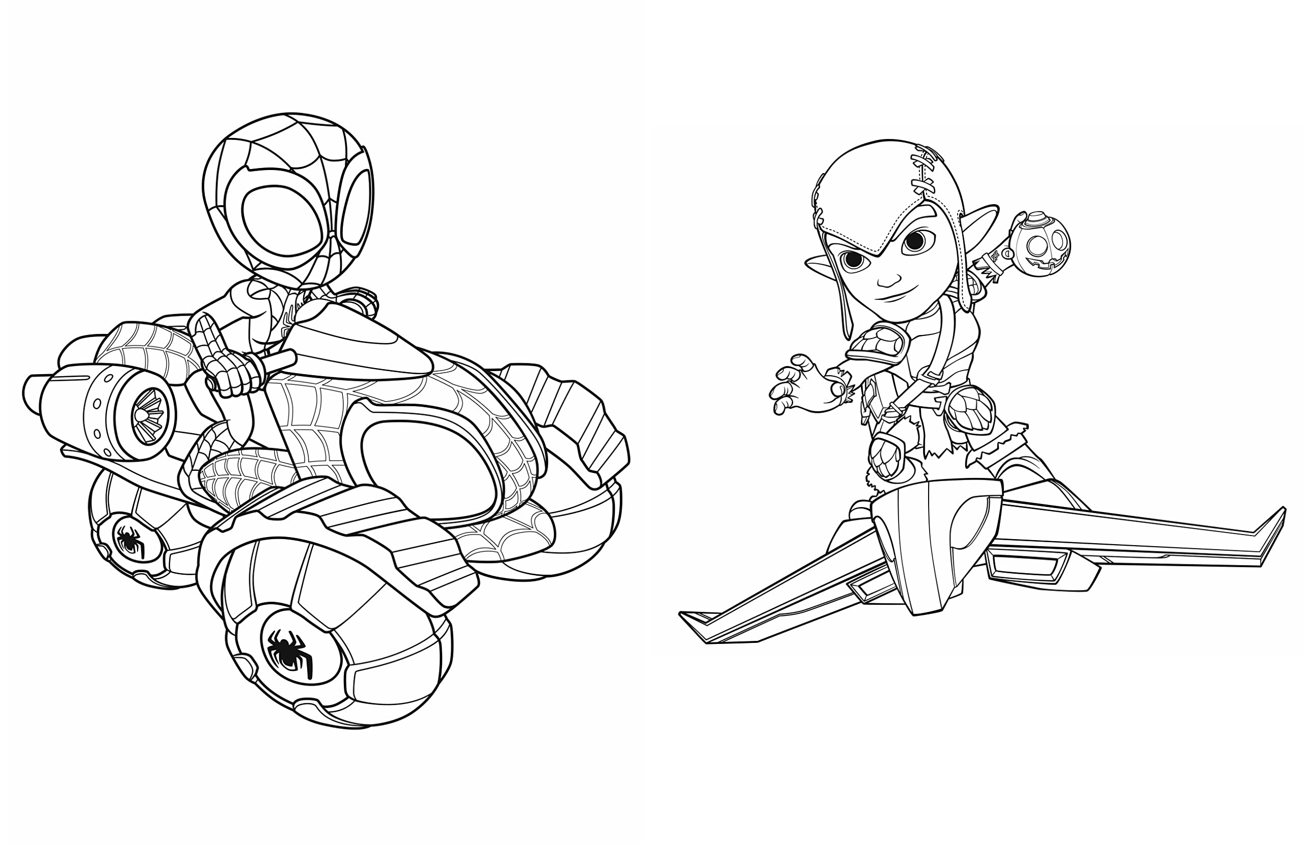 marvel-spidey-et-ses-amis-15-minutes-livre-coloriage-enfant image 3