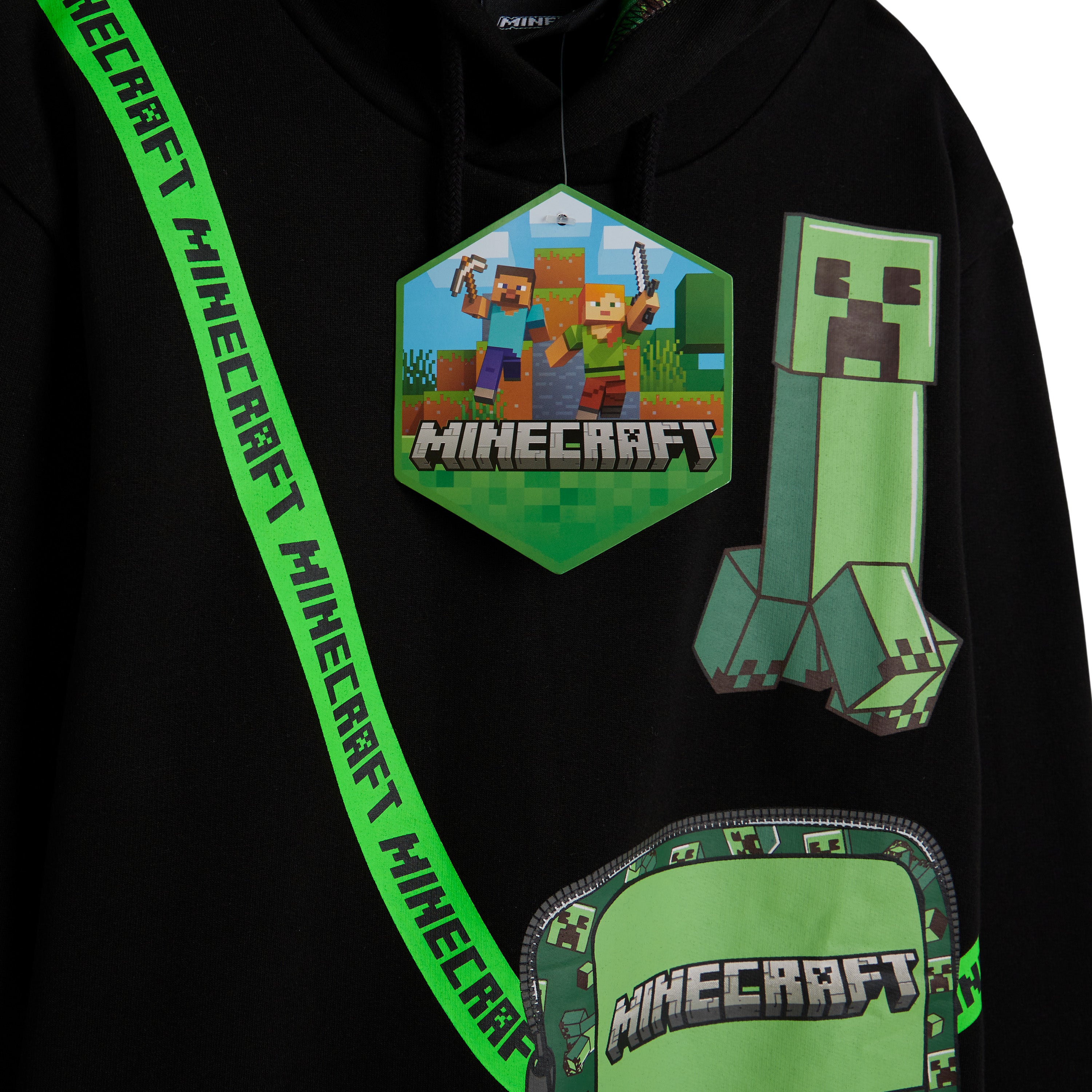 minecraft-hoodie-creeper-sweat-capuche-gar-on-7-14-ans image 5