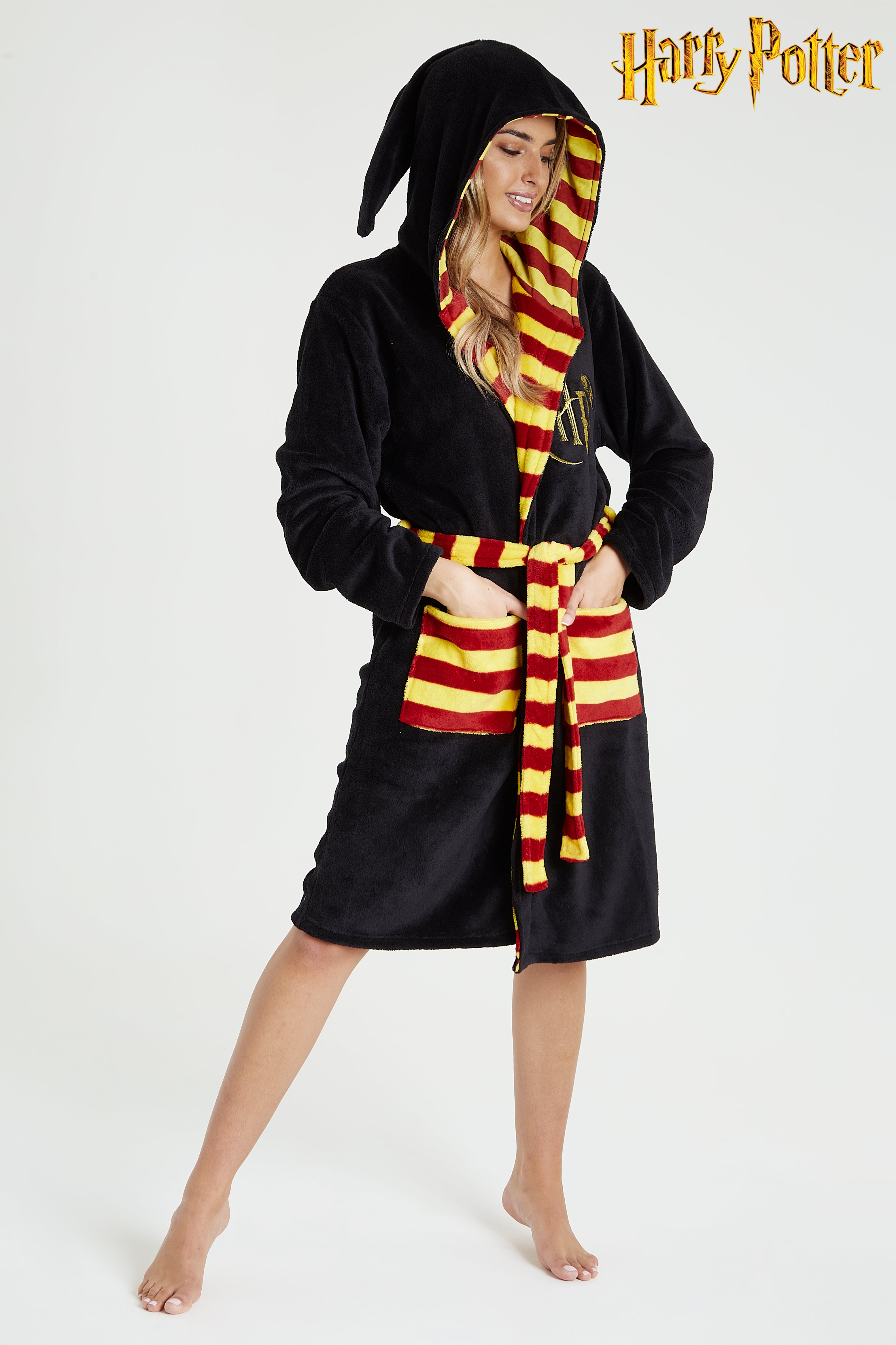 harry-potter-peignoir-polaire-adulte-capuche-sorcier-taille-m image 4