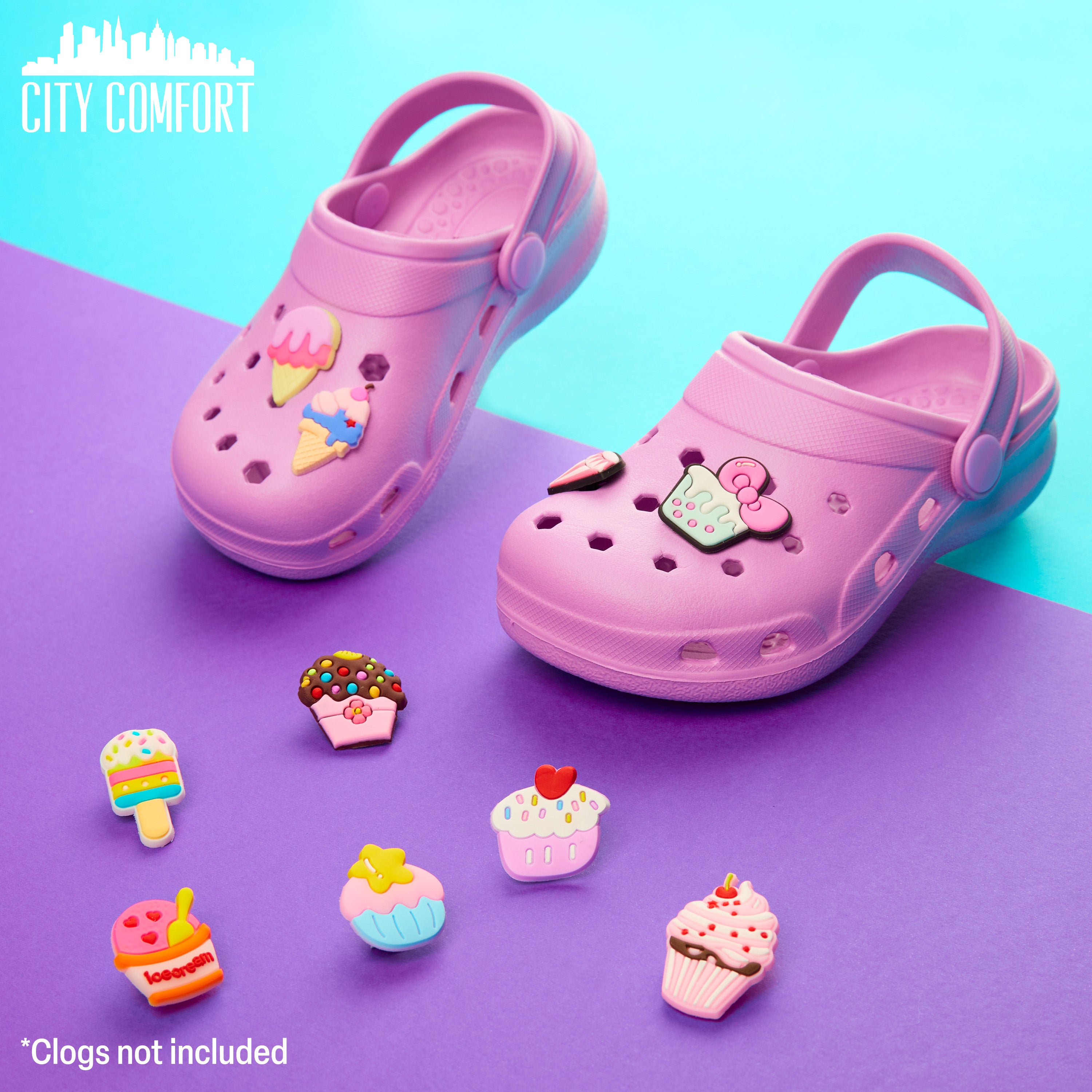 citycomfort-charms-sabot-clips-chaussures-multi-lot-10-pvc image 2