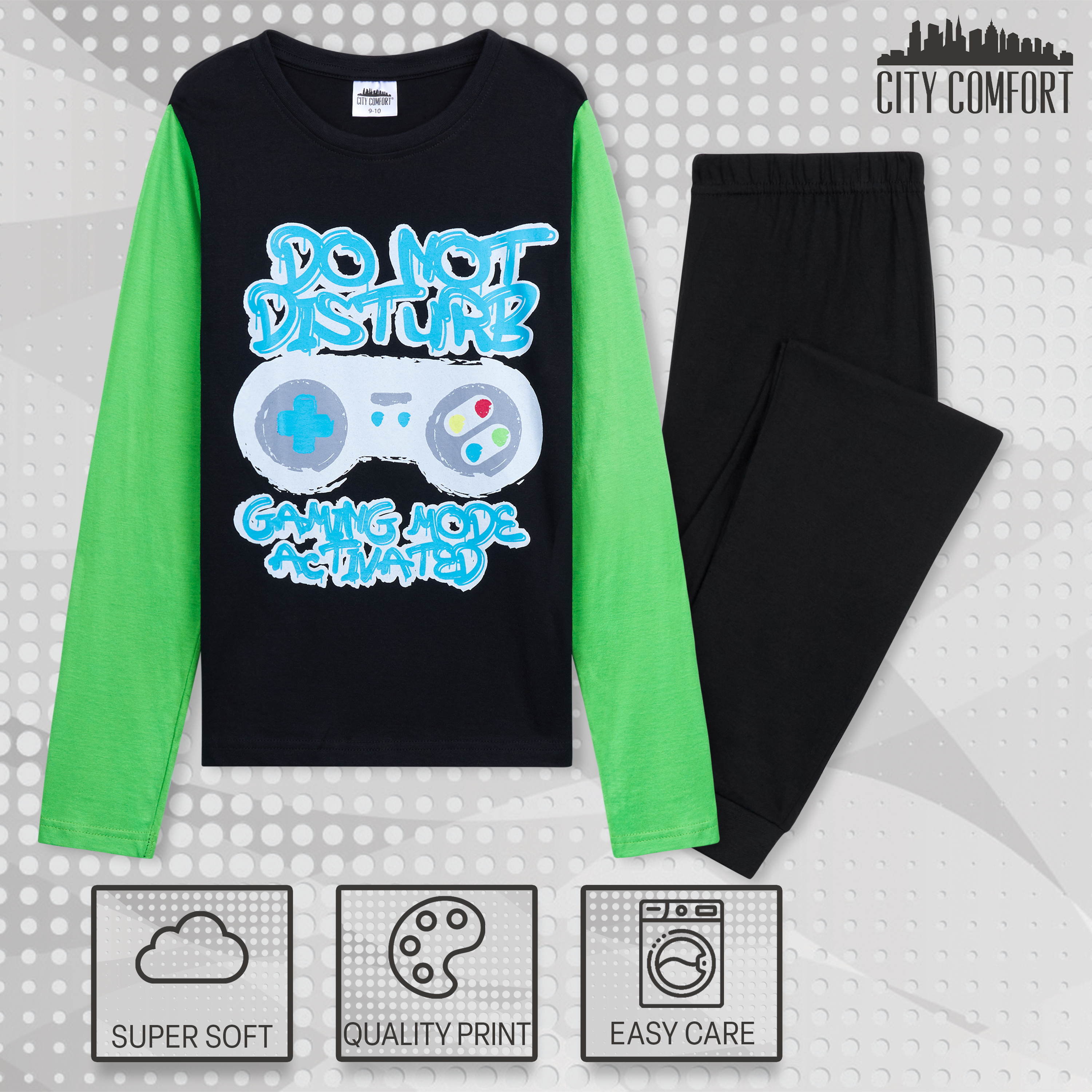 citycomfort-pyjama-gar-on-gamer-long-9-10-ans image 6