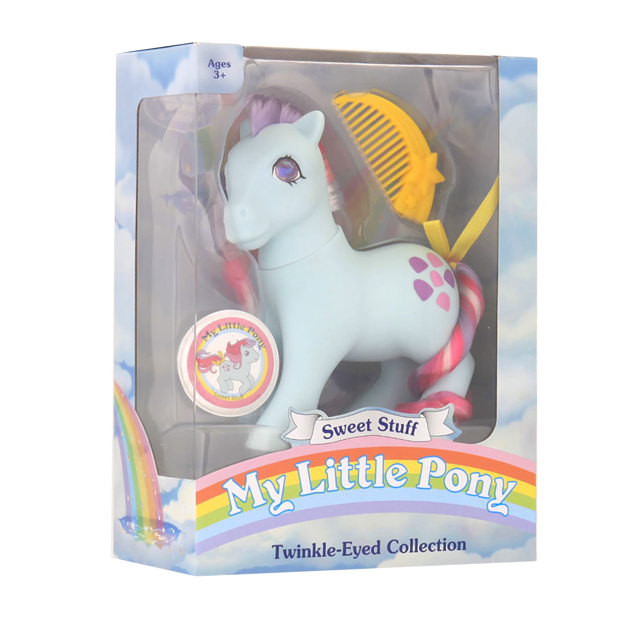 my-little-pony-classics-sweet-stuff-figurine-poney-bleu-paillet image 5