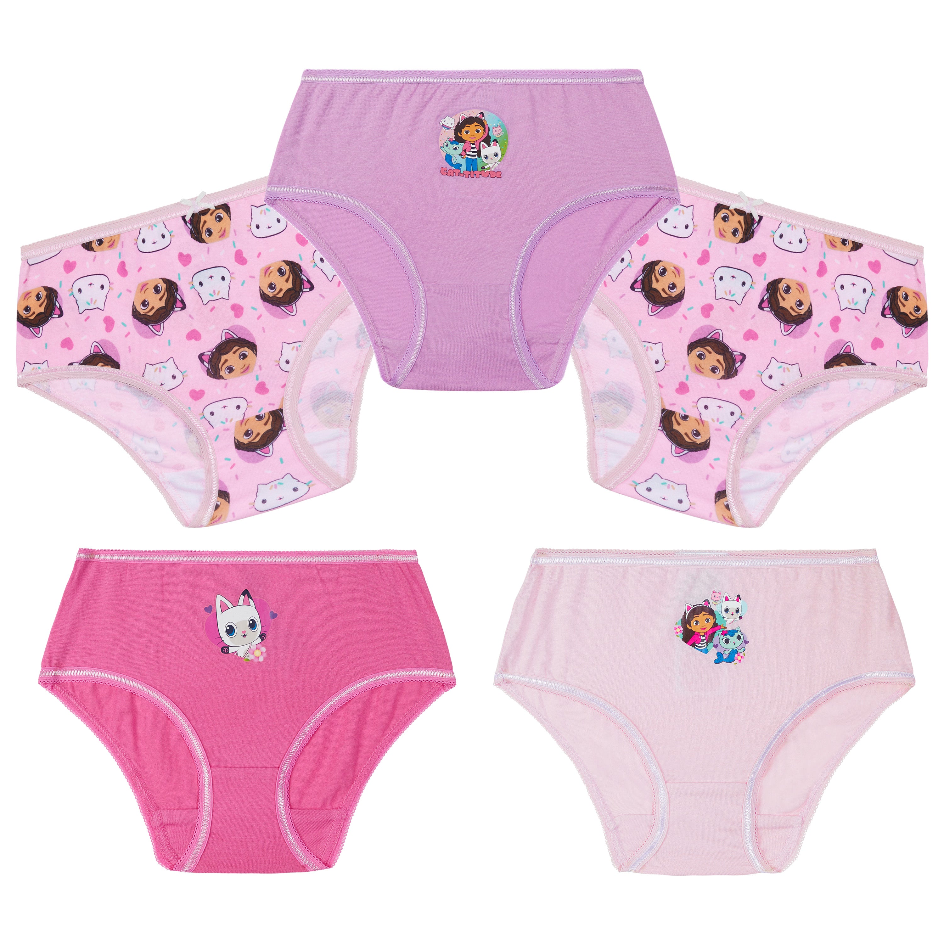 gabby-s-dollhouse-culotte-fille-coton-lot-5-taille-5-6-ans image 1