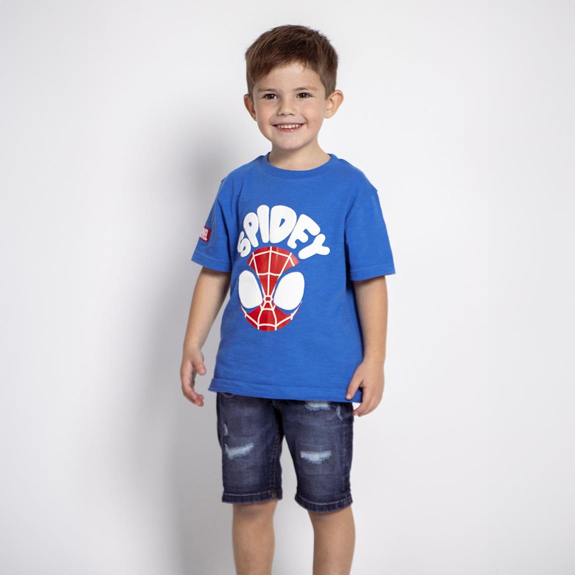 cerd-spidey-t-shirt-enfant-bleu-3-ans-coton image 2