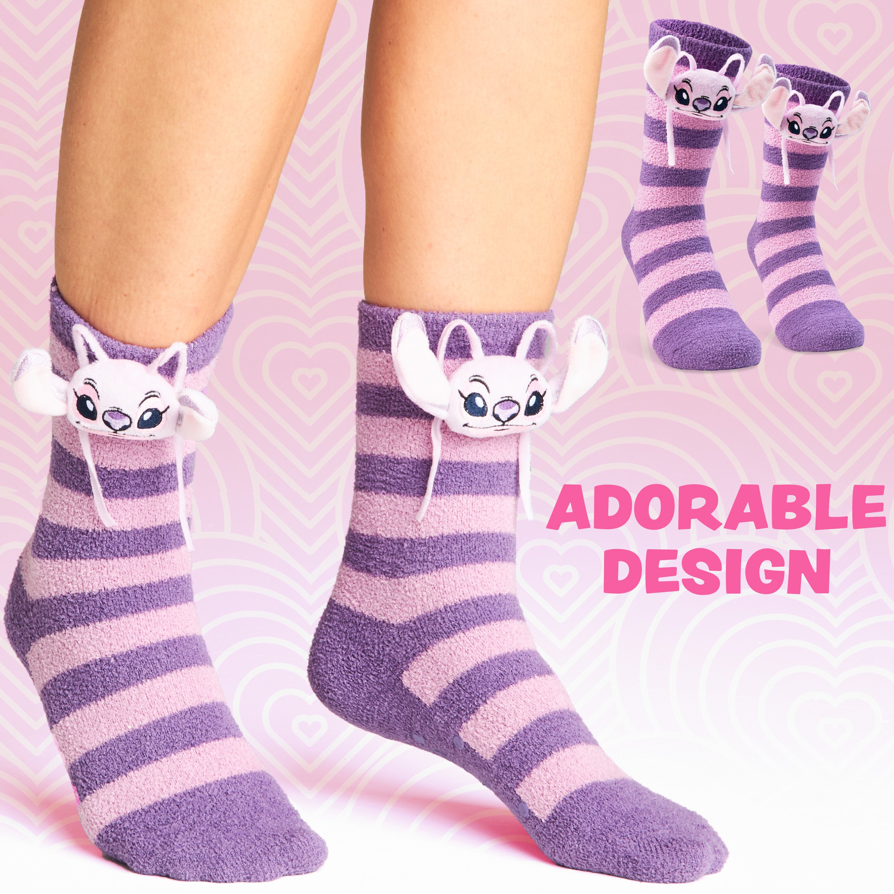 disney-stitch-chaussettes-pilou-femme-antid-rapantes-taille-unique image 2