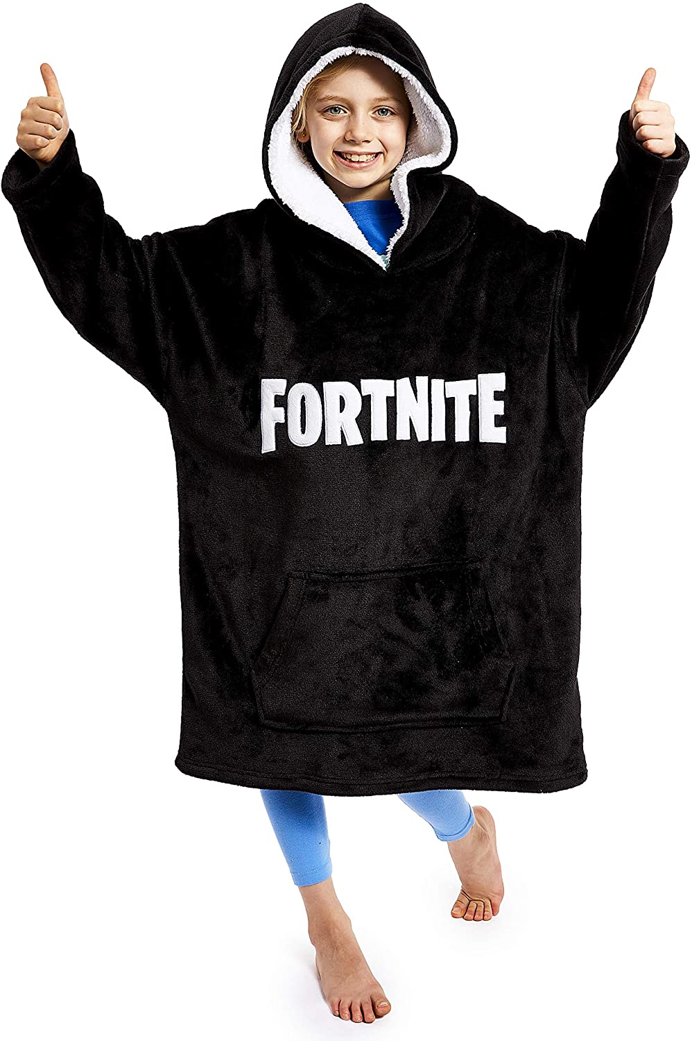 fortnite-plaid-capuche-gar-on-polaire-oversize image 1