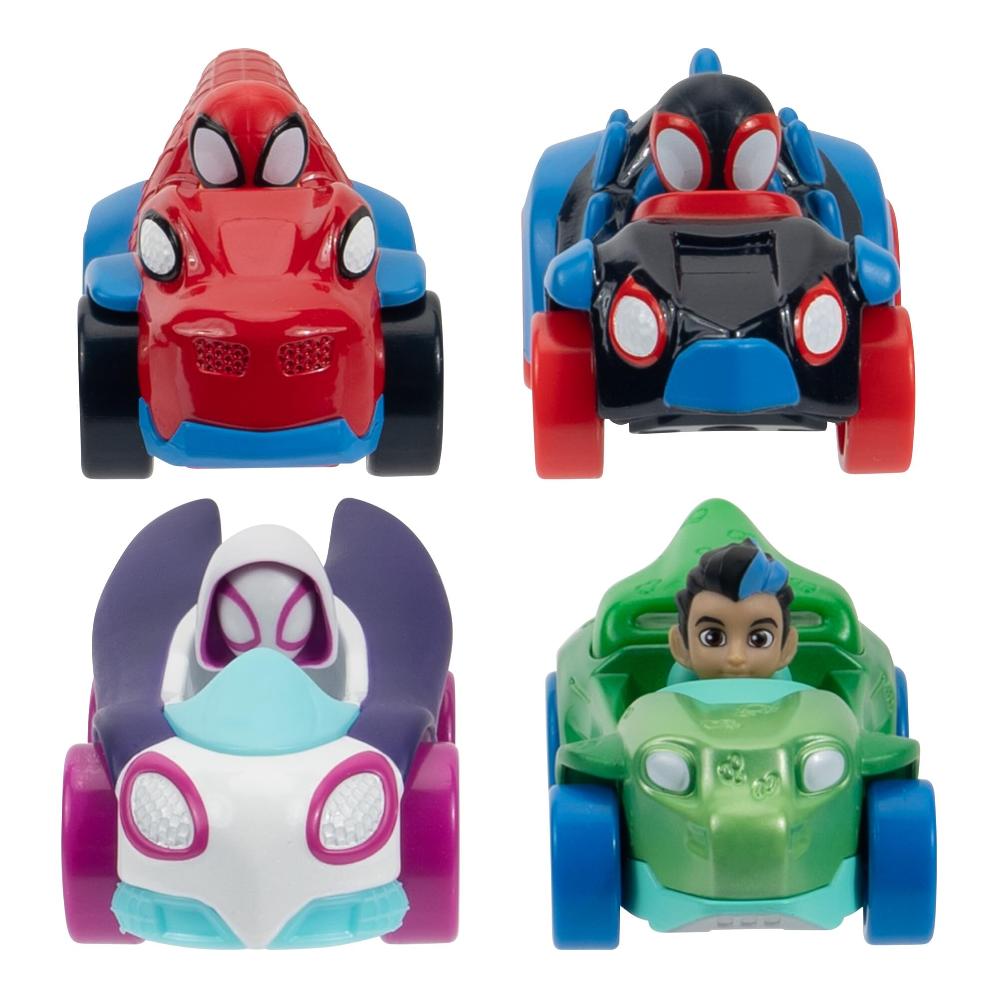 marvel-spidey-amazing-metals-pack-4-voitures-dino-7-5-cm image 1