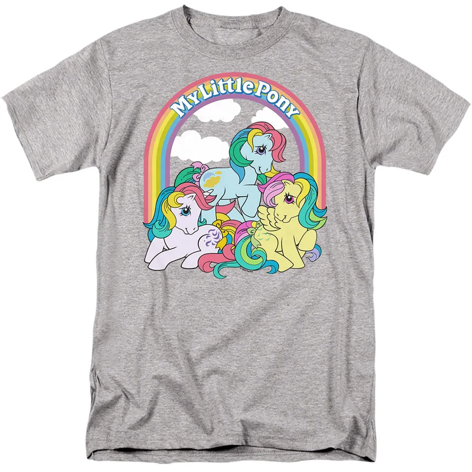 my-little-pony-t-shirt-femme-gris-chin-rainbow image 1