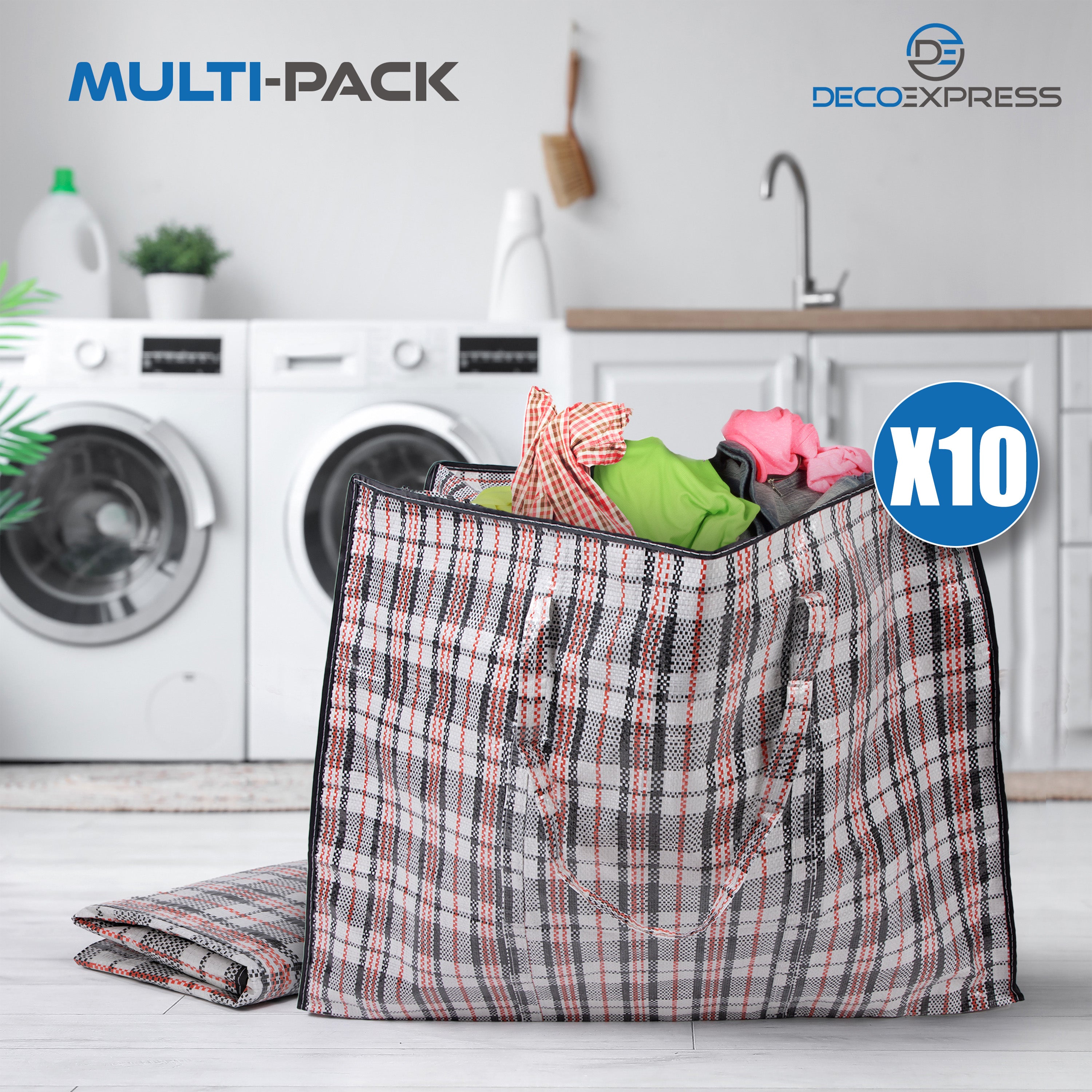 get-trend-sacs-de-rangement-zipp-s-nylon-lot-de-10 image 6
