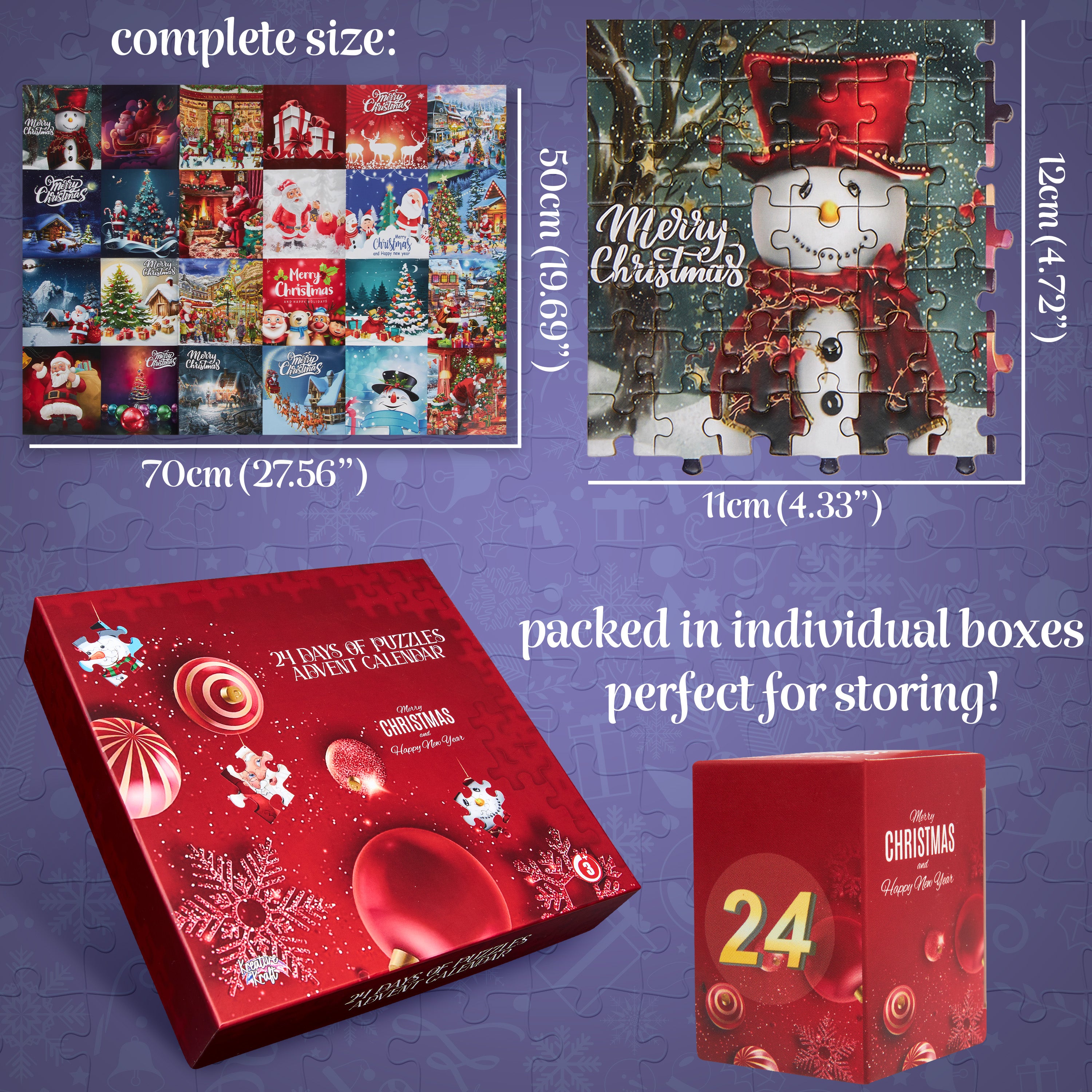 kreativekraft-puzzle-calendrier-de-l-avent-2025-24-puzzles-enfant image 6