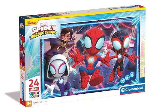 marvel-spidey-et-ses-amis-puzzle-enfant-24-maxi-pi-ces-62x42-cm image 8