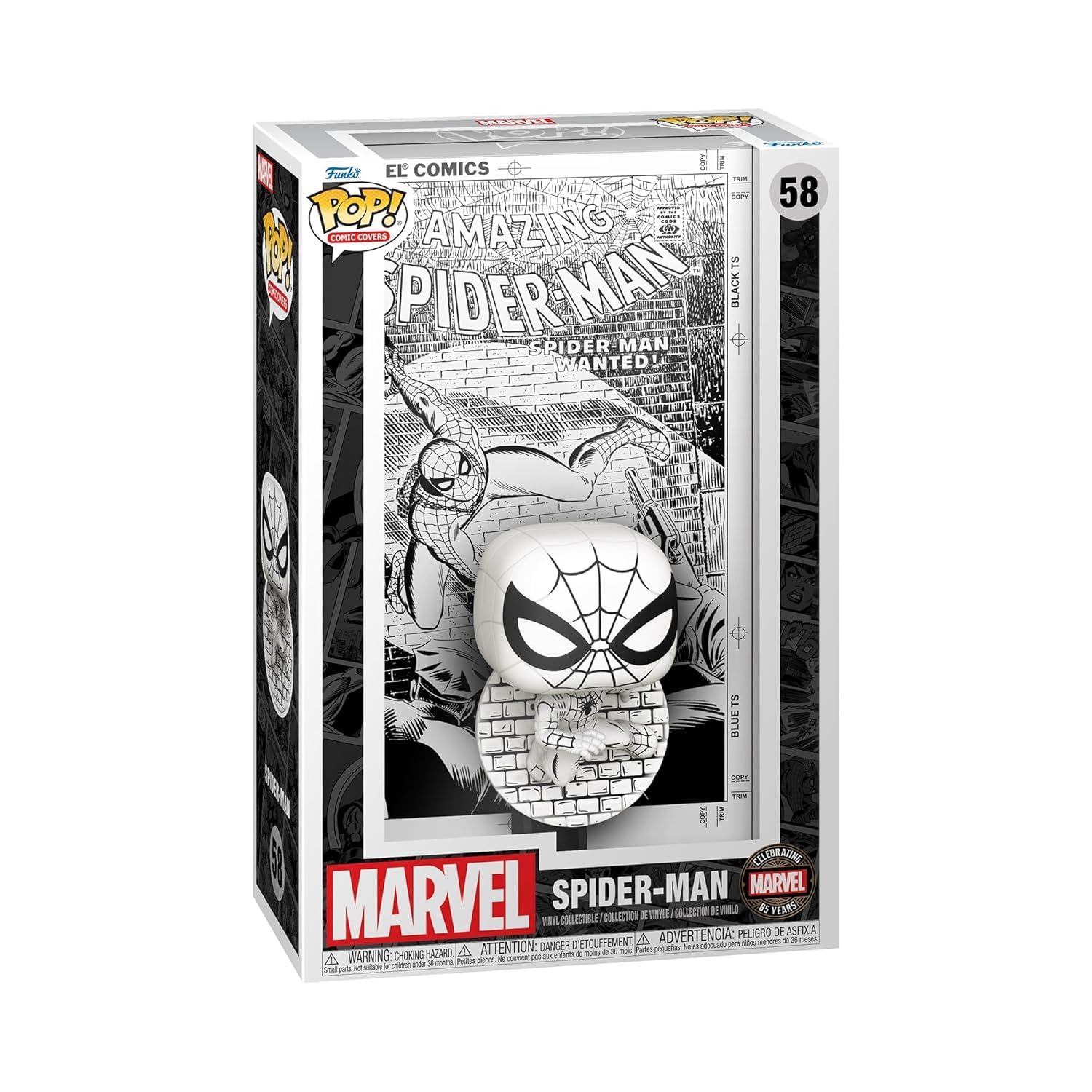 funko-pop-comic-cover-spider-man-marvel-85-ans image 1