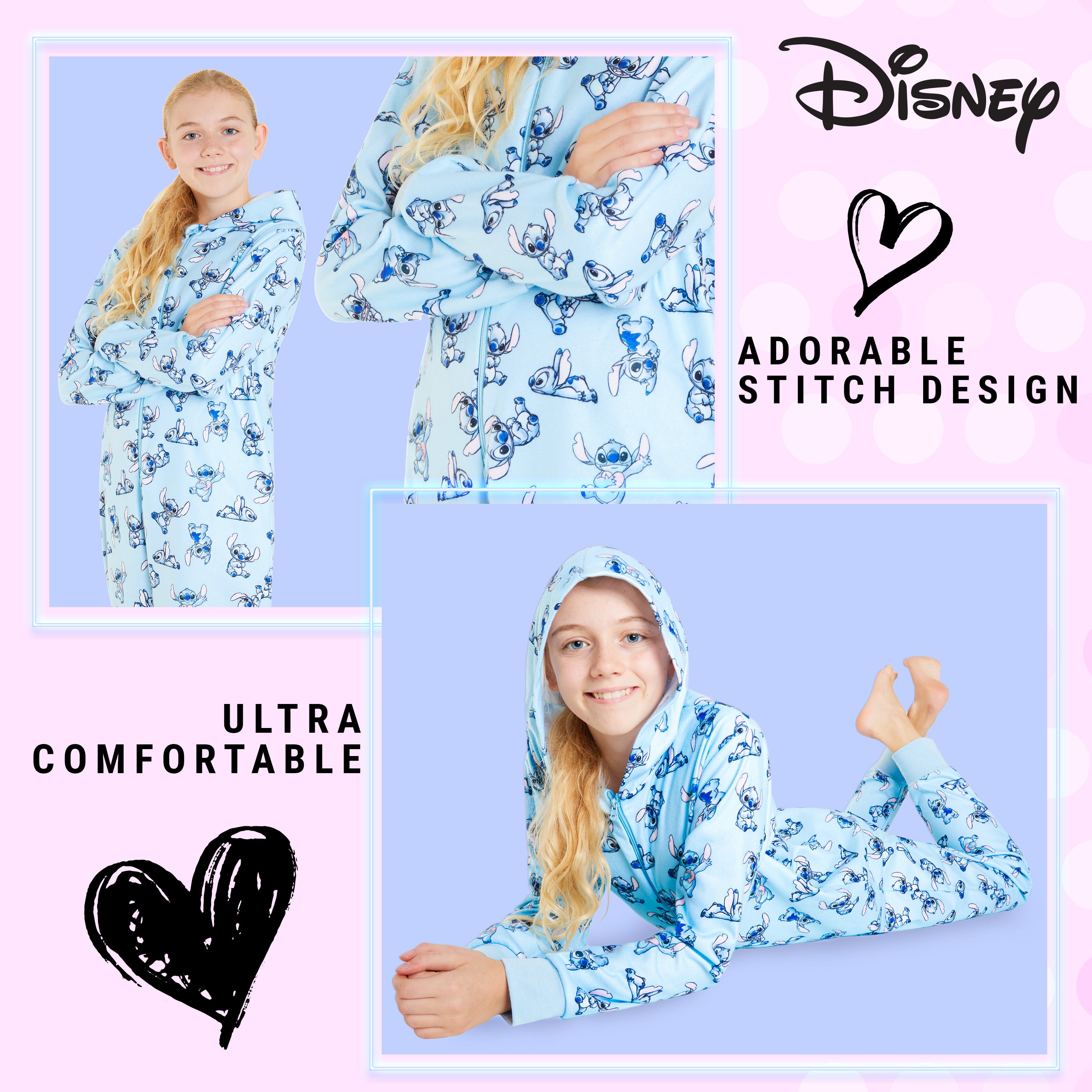 disney-stitch-grenouill-re-fille-polaire-zip-9-10-ans image 4